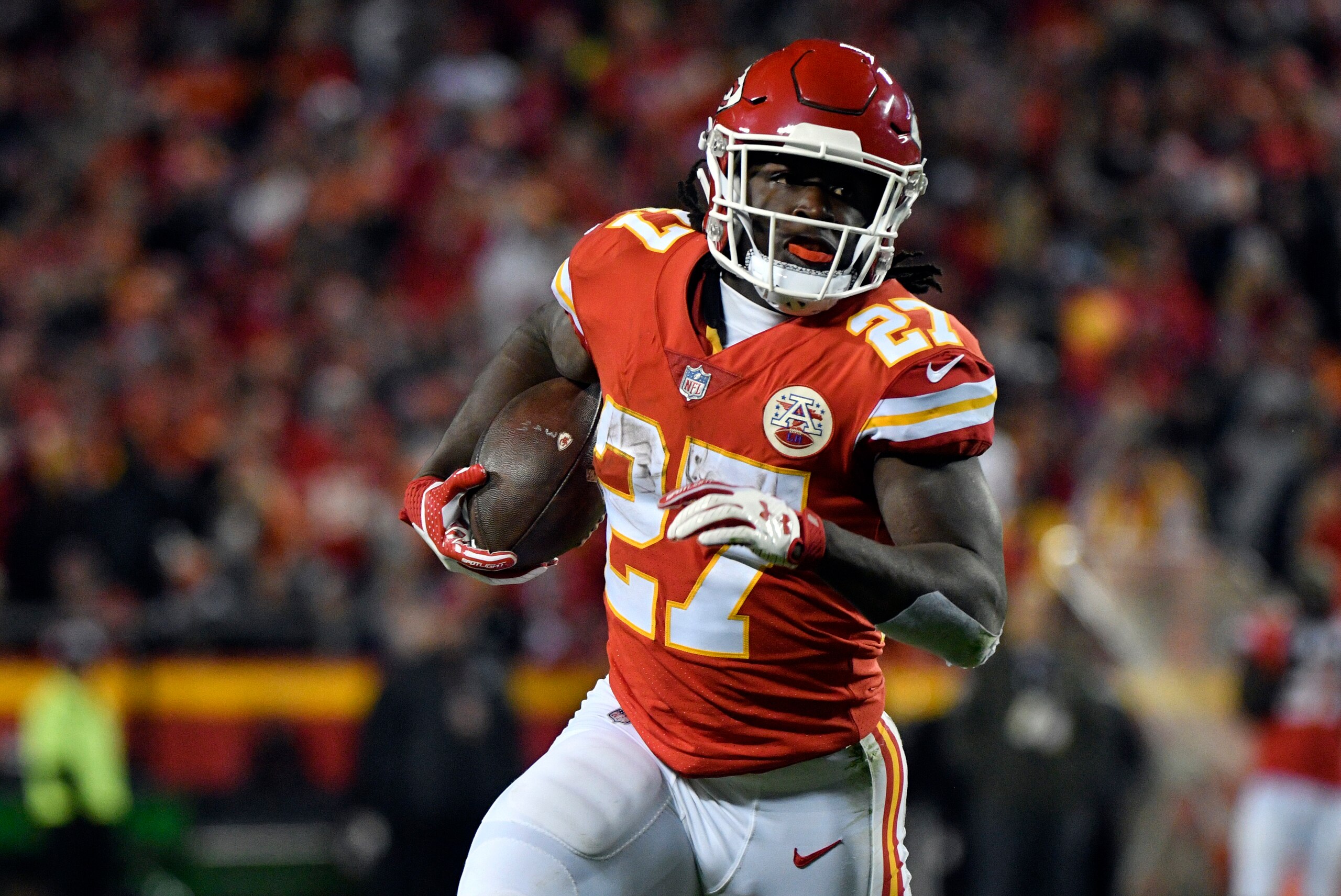 Third-round pick Kareem Hunt has already paid off big-time for the Chiefs. Third-round pick Kareem Hunt has already paid off big-time for the Chiefs.