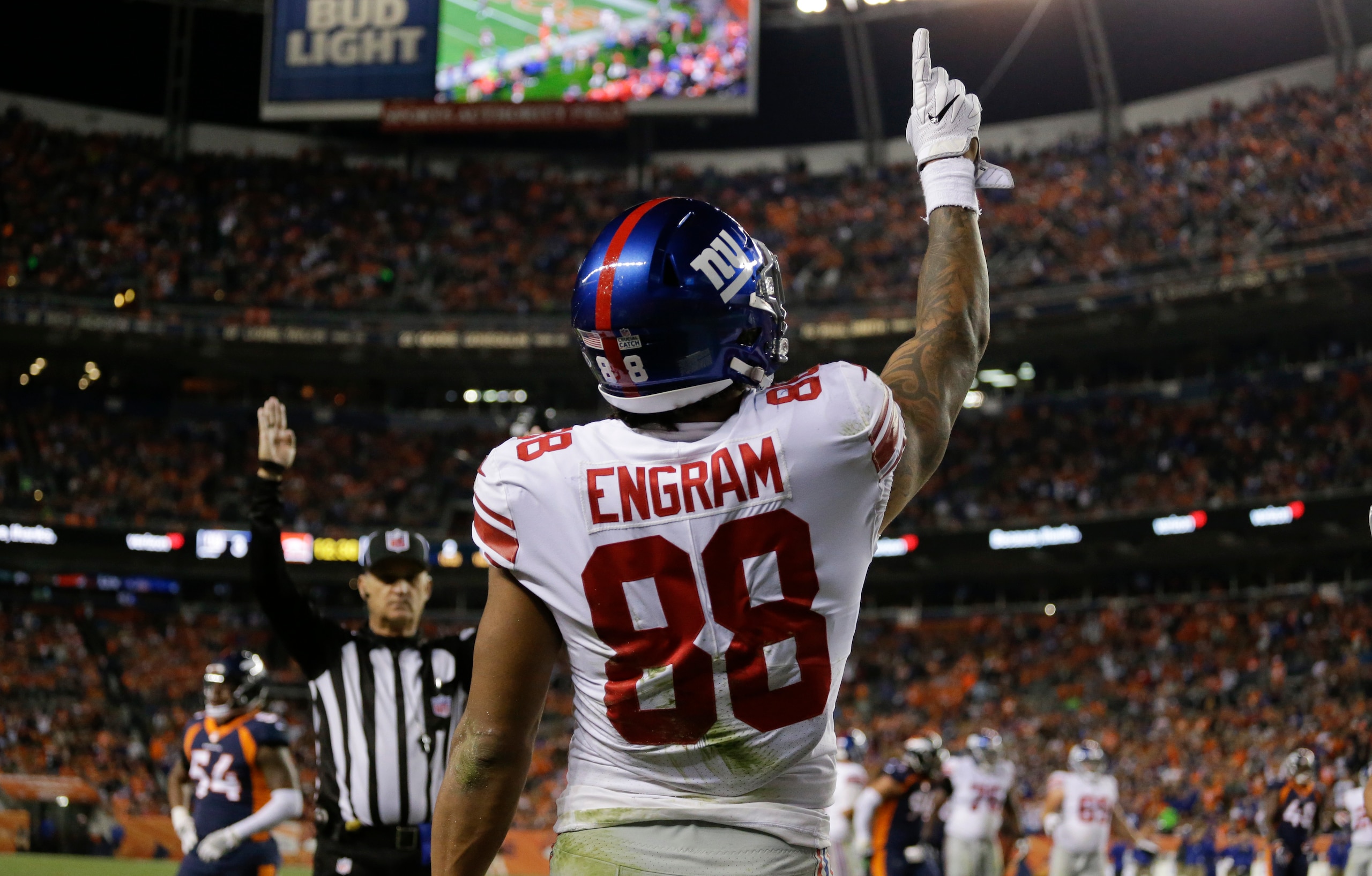 No rookie has caught more touchdown passes than Evan Engram. No rookie has caught more touchdown passes than Evan Engram.