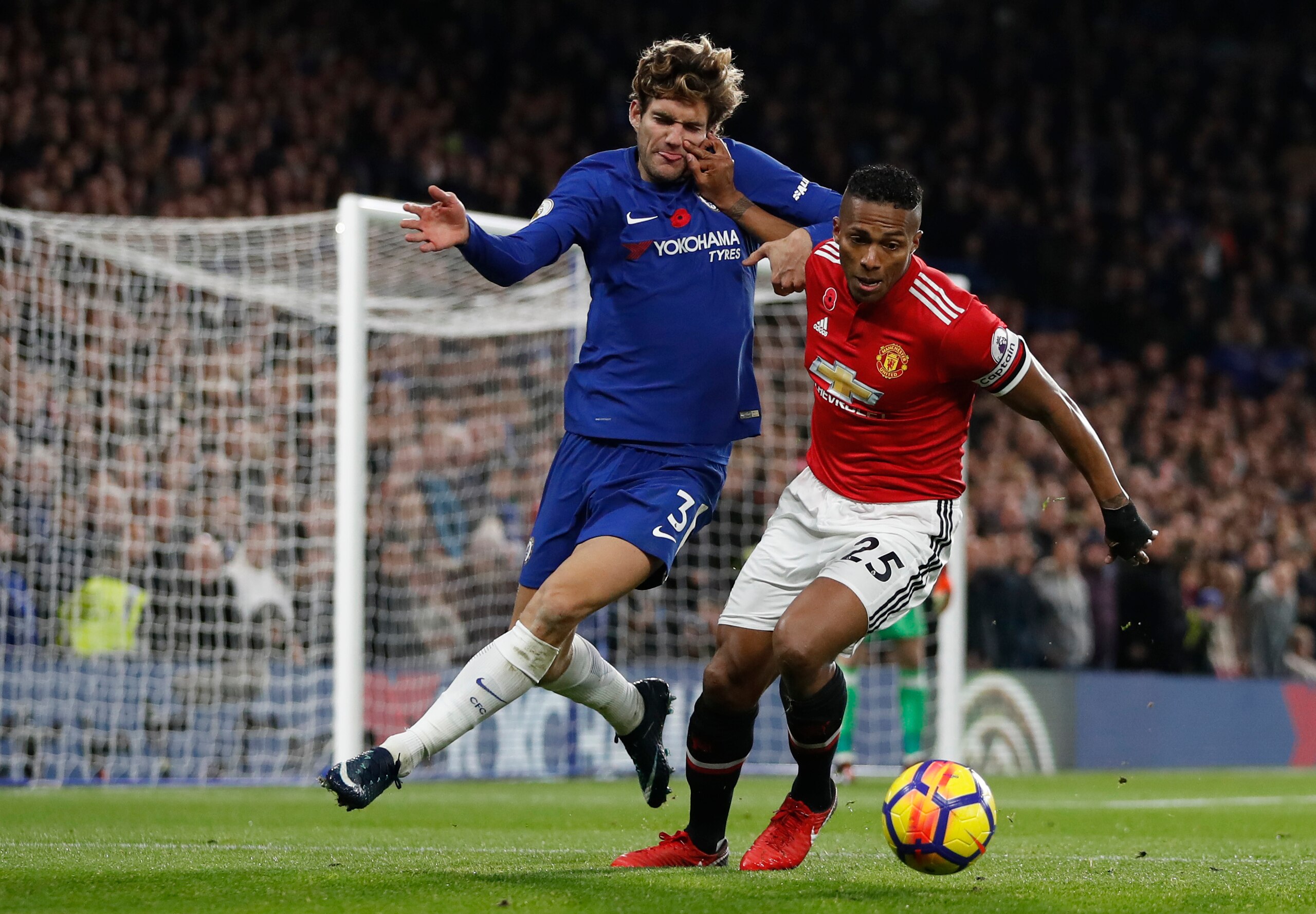 United need better cover for Antonio Valencia.