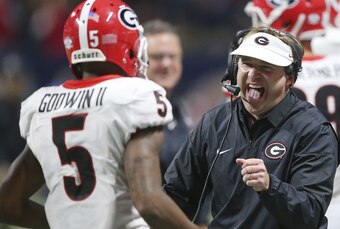 Terry Godwin II and Kirby Smart
