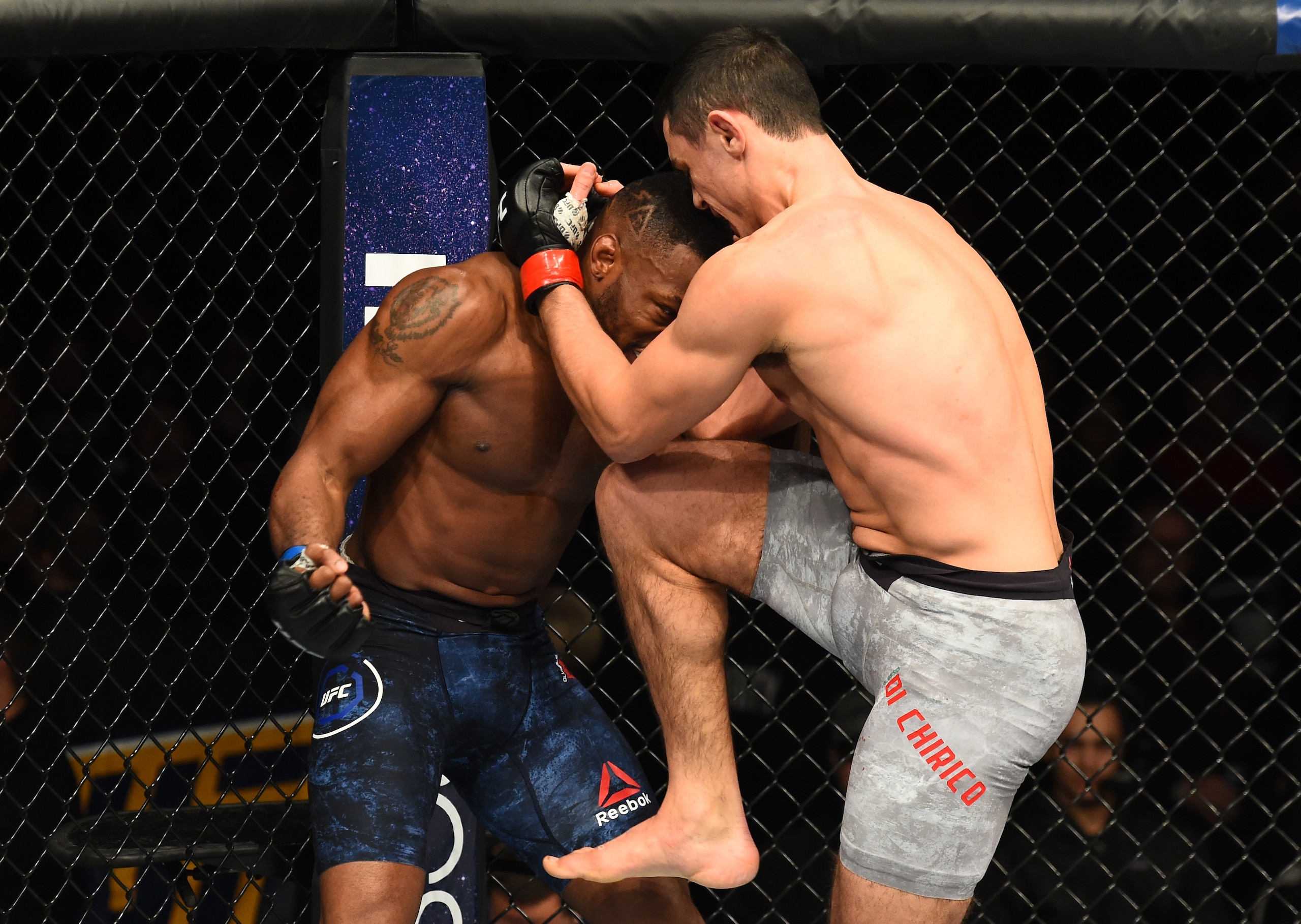 Alessio Di Chirico (right) knocked out Oluwale Bamgbose during the evening's undercard.