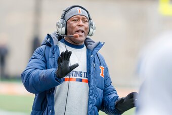 Lovie Smith has just five wins in his first two seasons at Illinois.