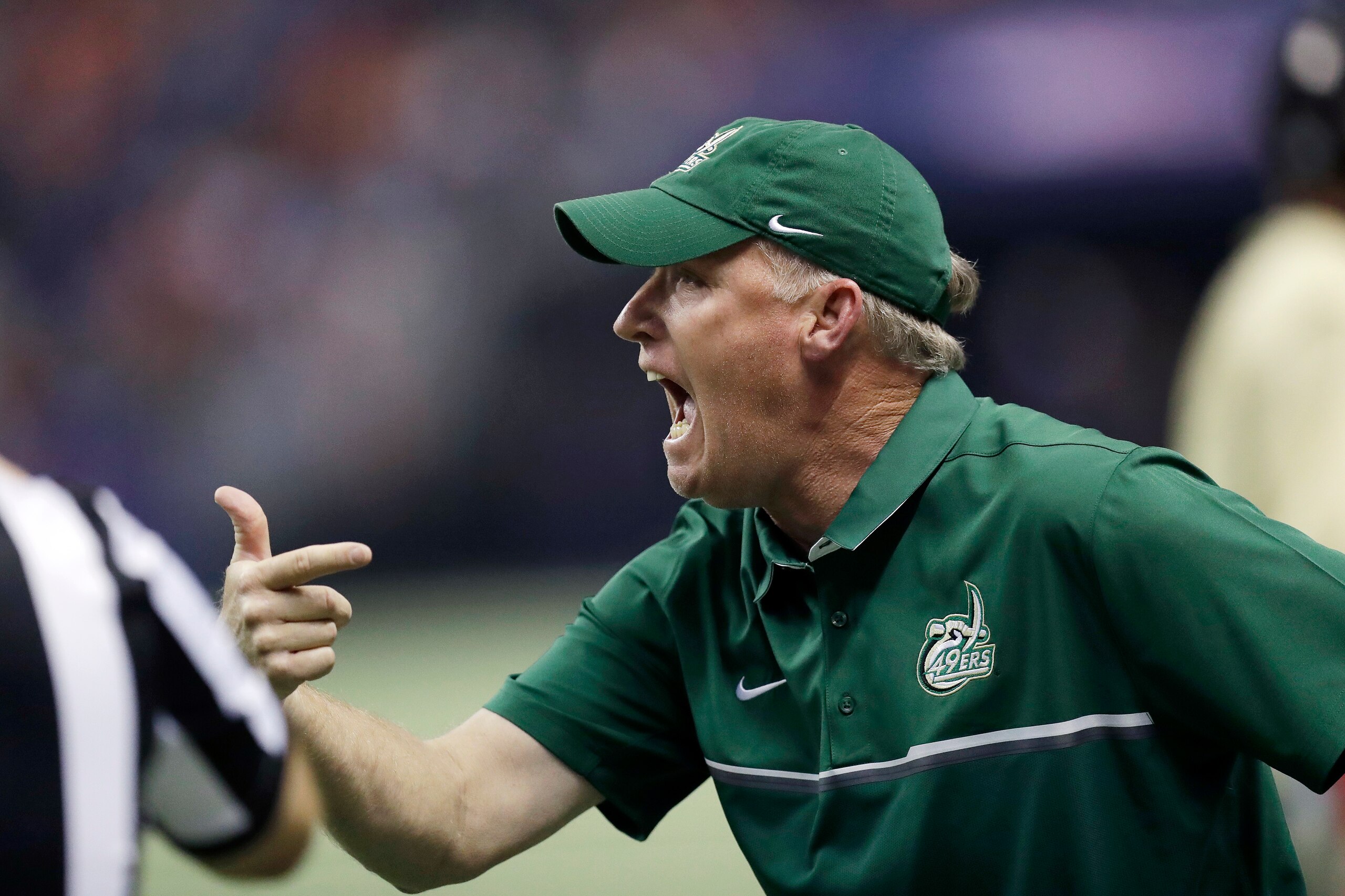 Brad Lambert is the only head coach Charlotte football has ever known.