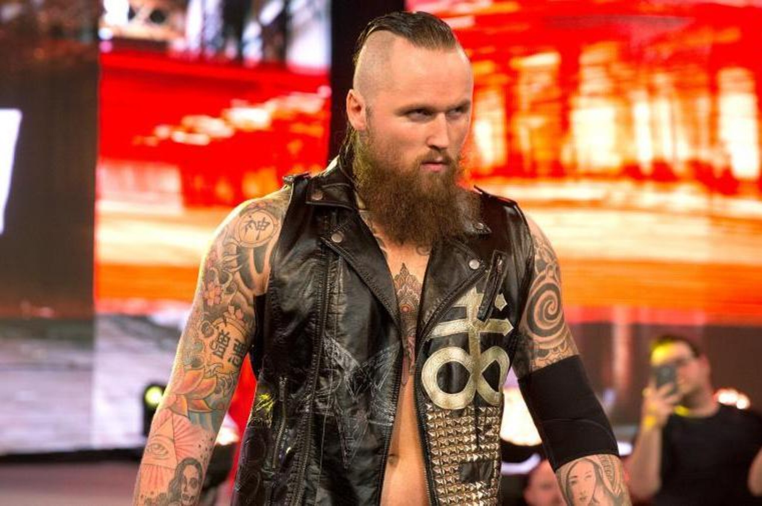 Aleister Black heading to the ring.