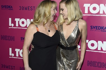 Tonya Harding and the actor who played her (Margot Robbie)