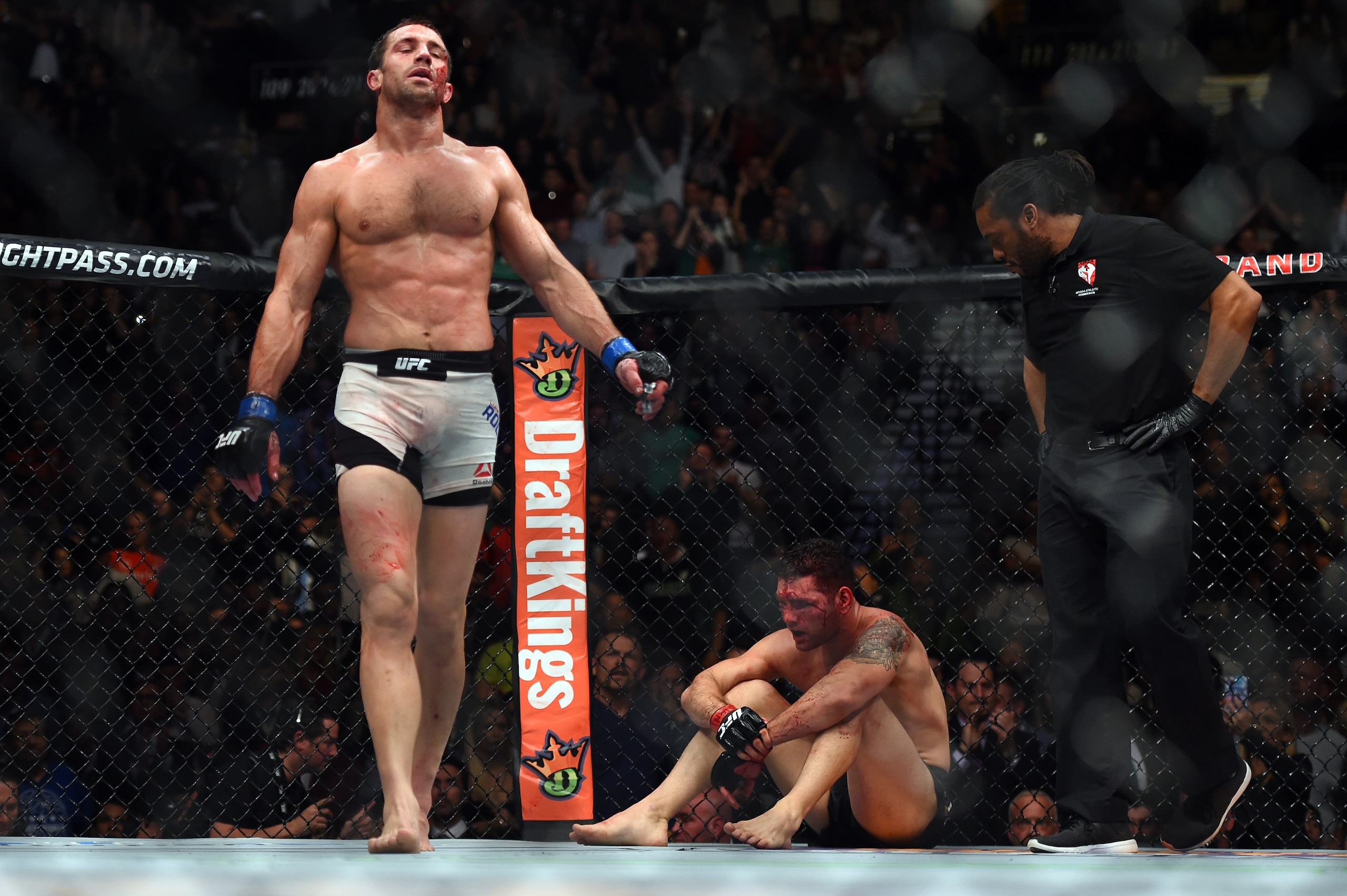 Luke Rockhold is still on the UFC 221 card with a new opponent.