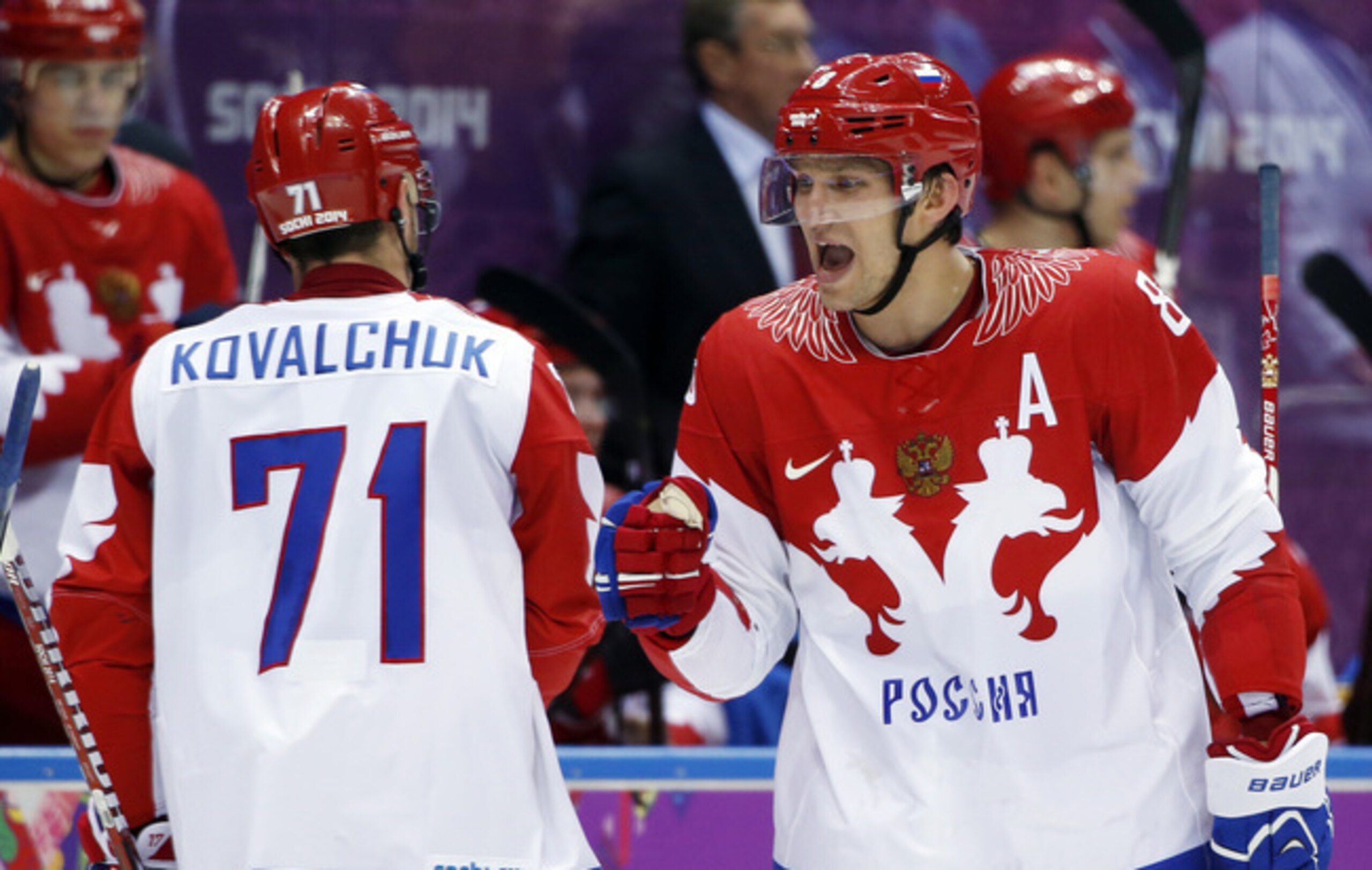 Ilya Kovalchuk and Alex Ovechkin