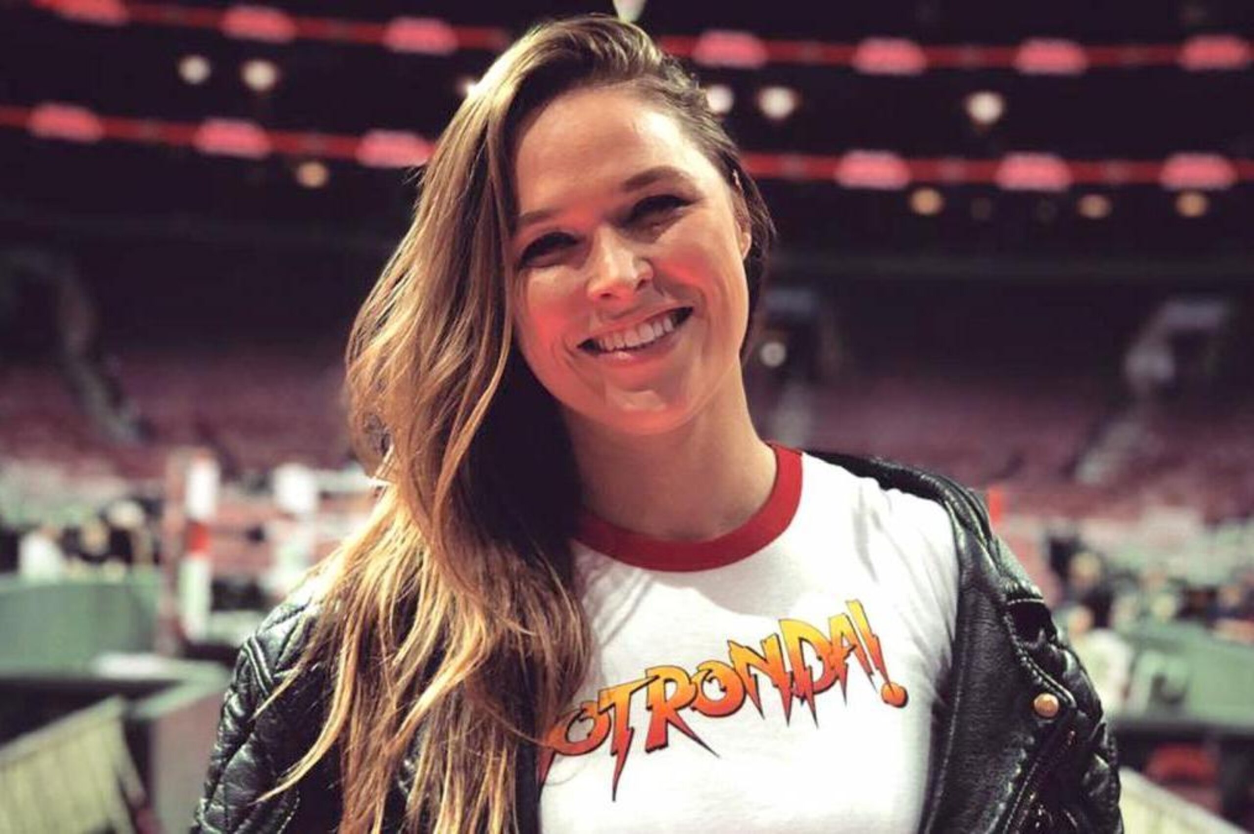 Ronda Rousey at the WWE Royal Rumble.