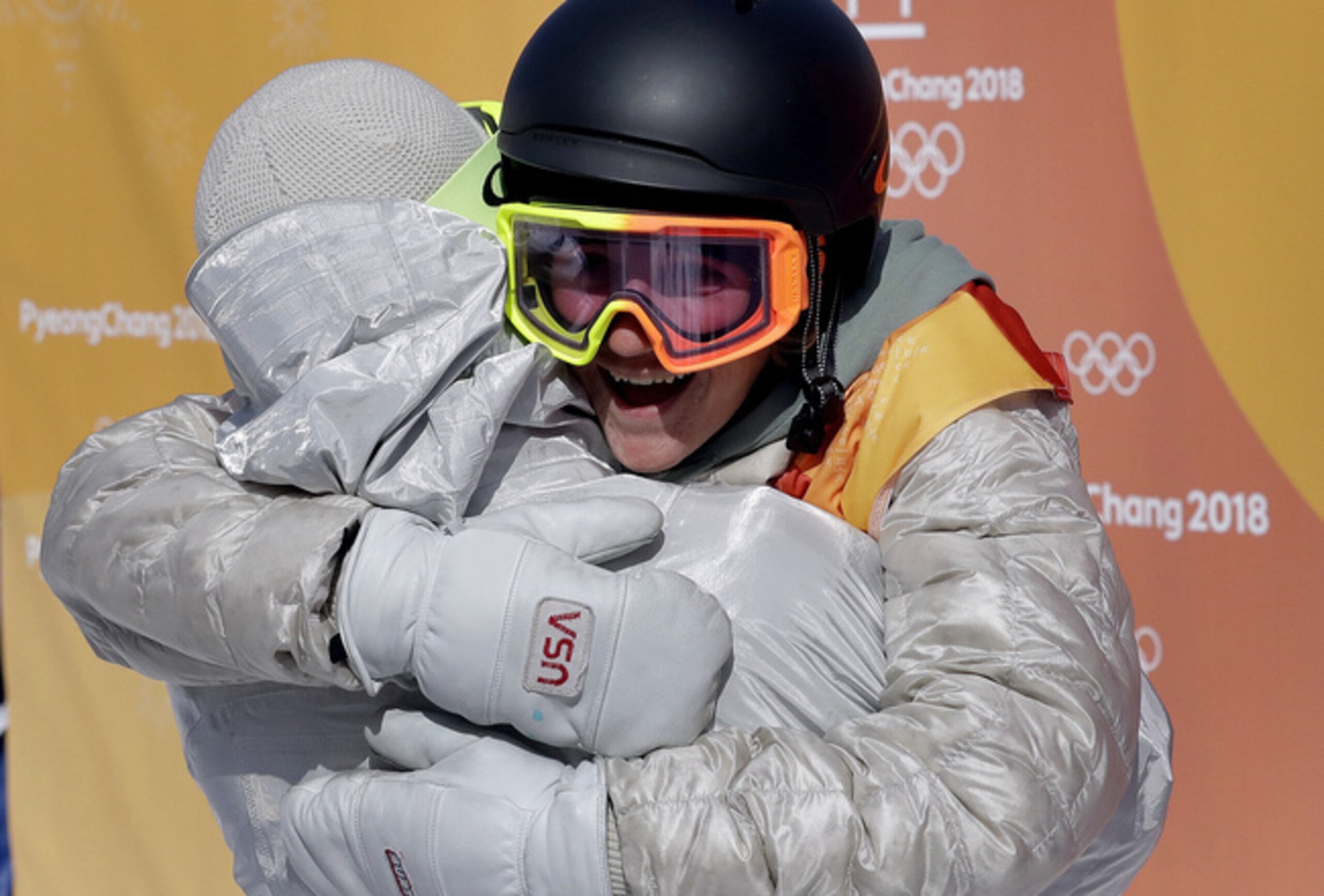 Red Gerard celebrates his spectacular performance in slopestyle. Red Gerard celebrates his spectacular performance in slopestyle.