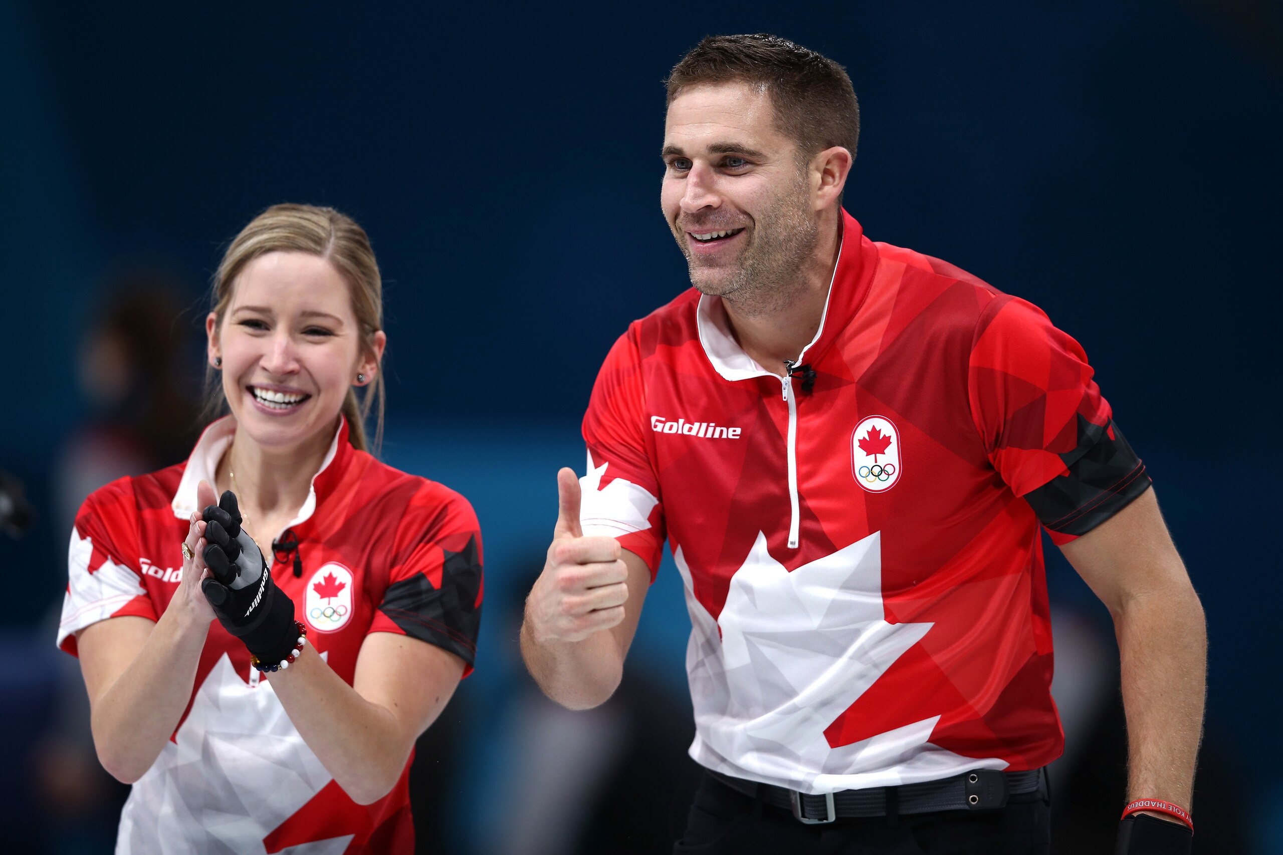 Kaitlyn Lawes and John Morris
