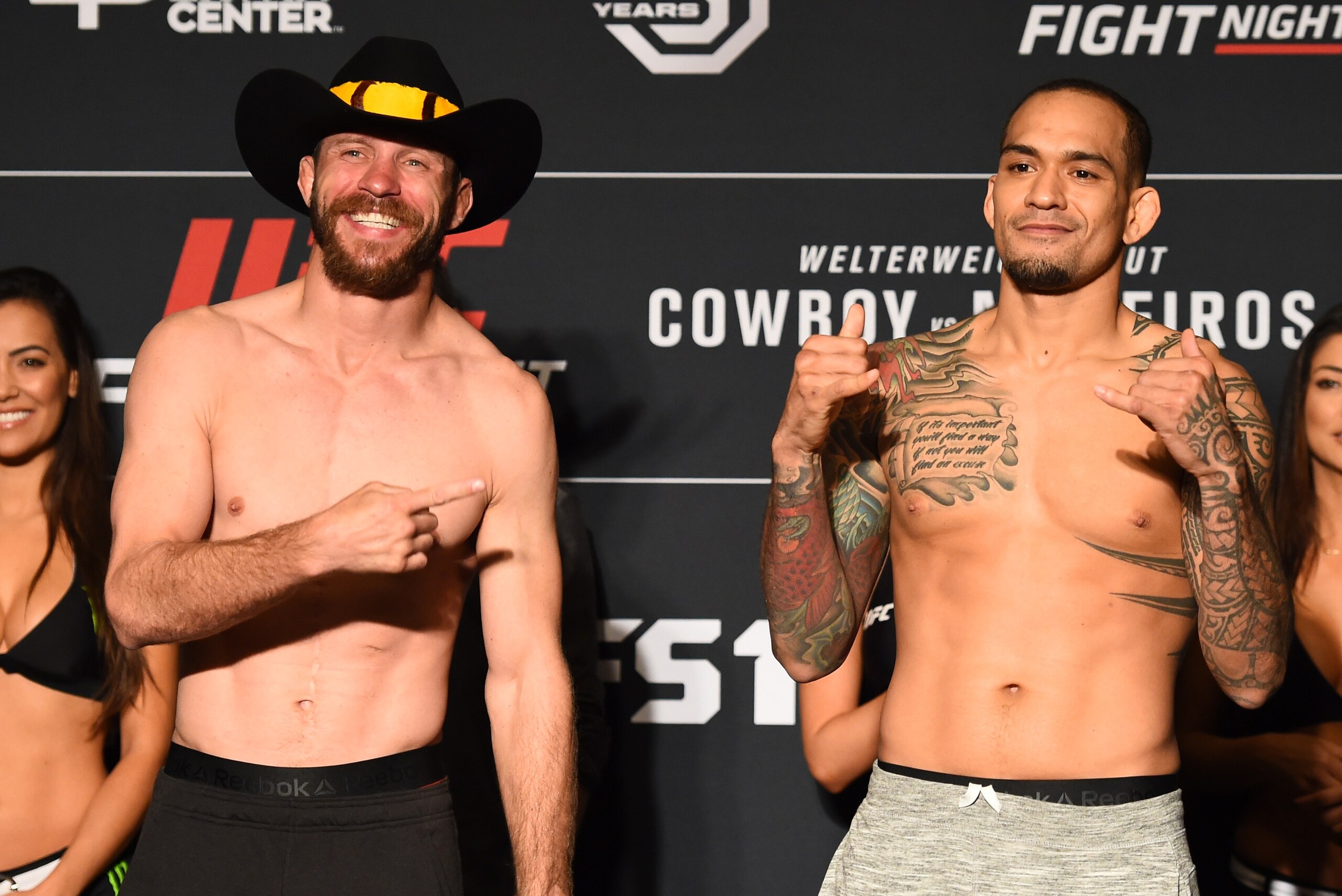 Donald Cerrone (left) and Yancy Medeiros
