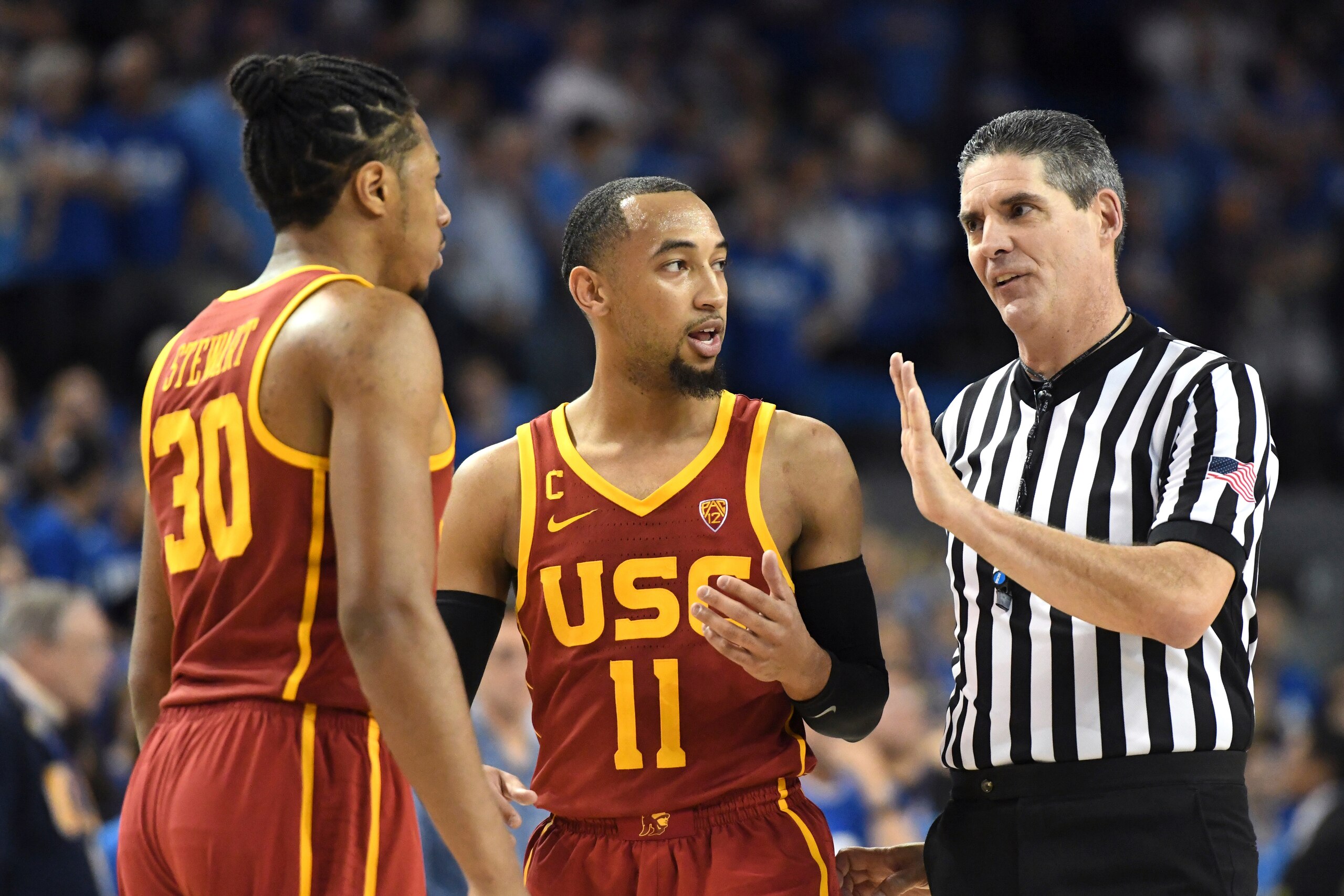 Jordan McLaughlin and Elijah Stewart