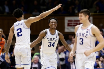 Gary Trent Jr., Wendell Carter Jr. and Grayson Allen