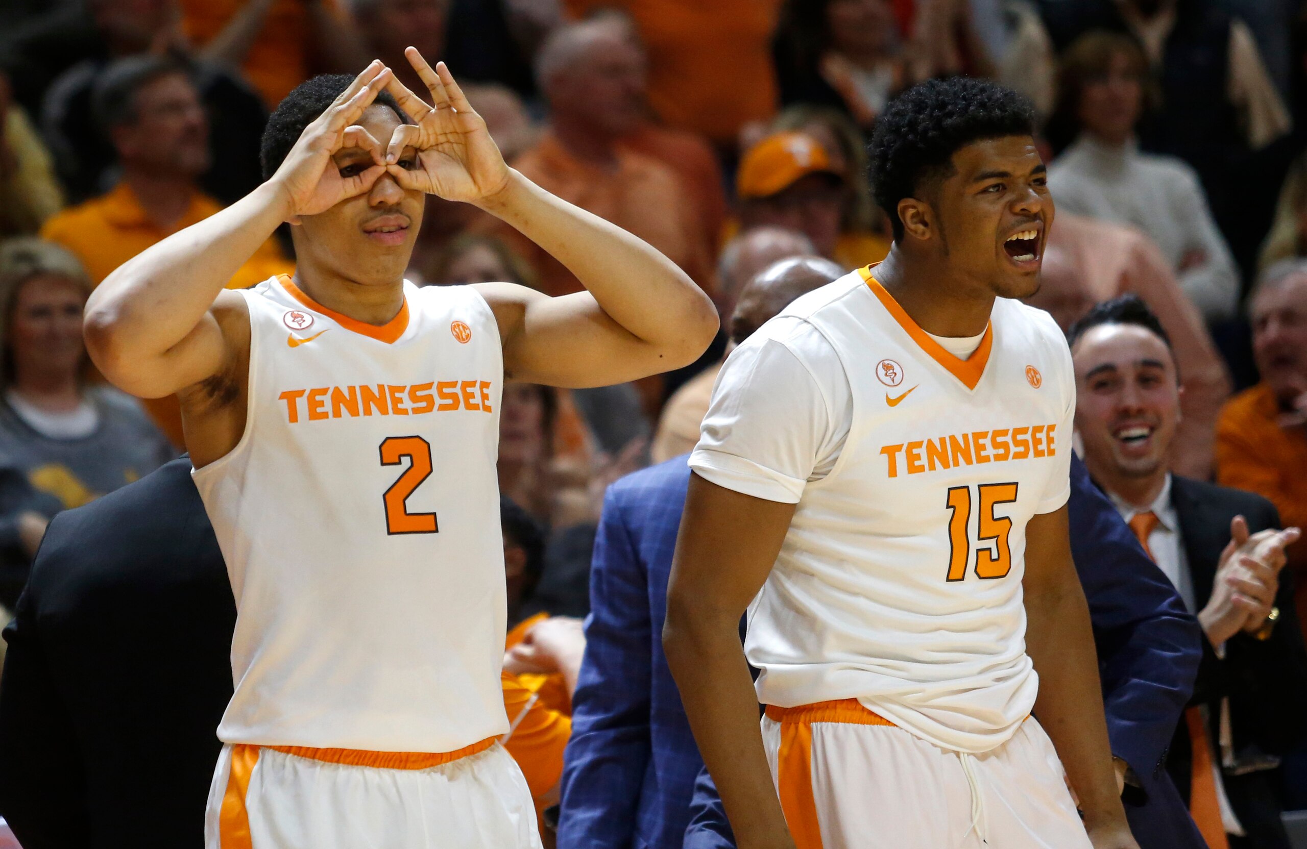 Grant Williams and Derrick Walker