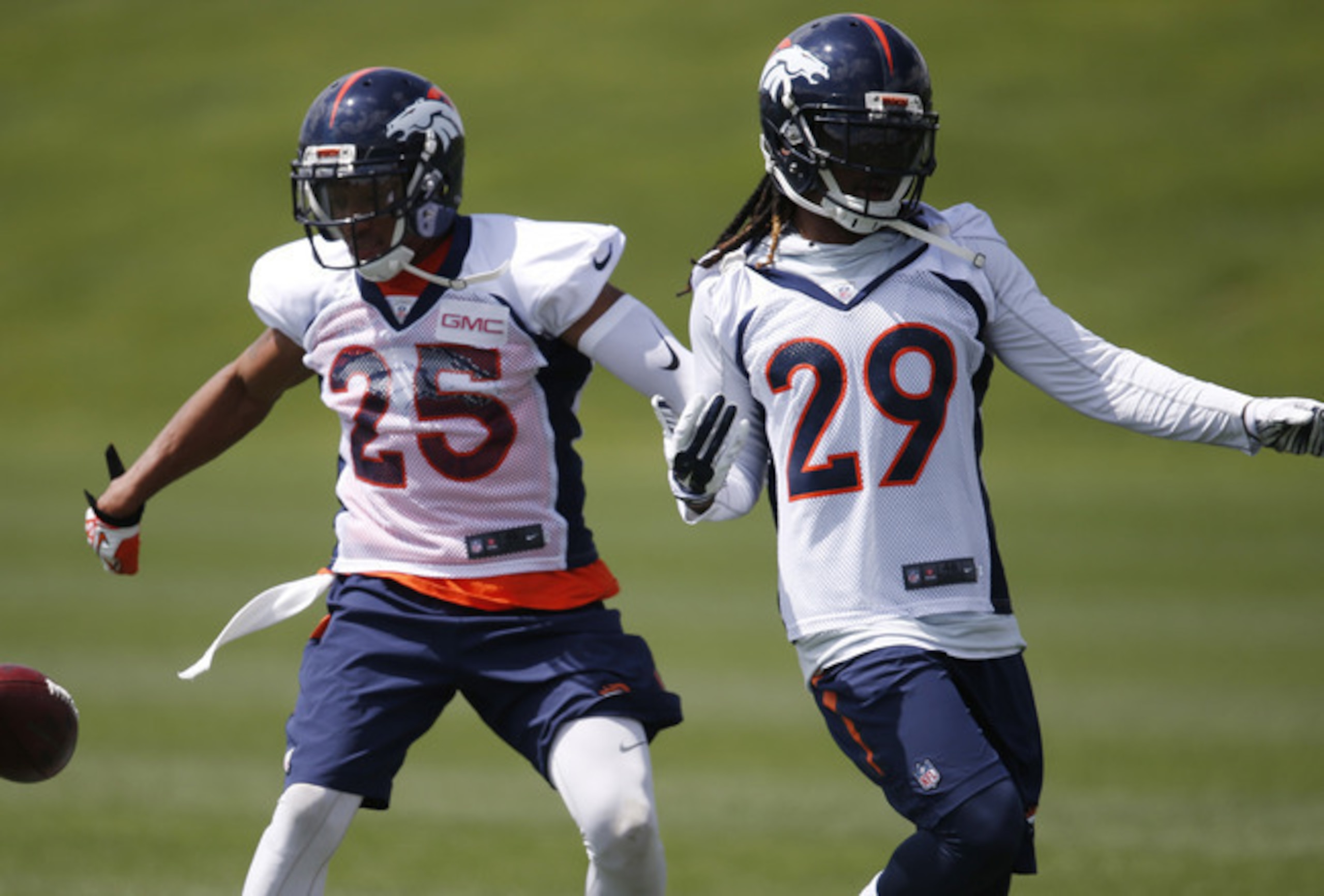 Chris Harris Jr. (25) and Bradley Roby (29) Chris Harris Jr. (25) and Bradley Roby (29)