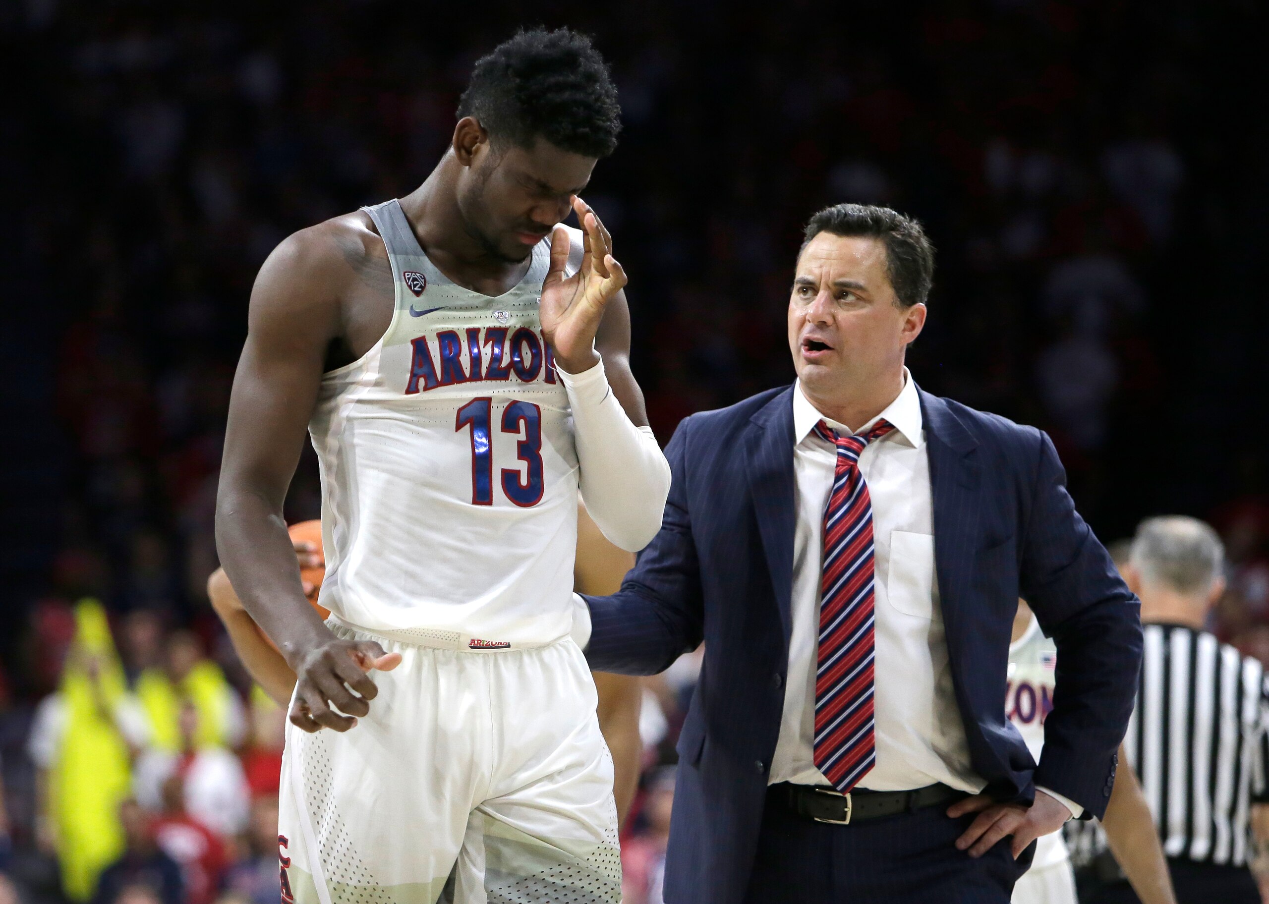 Deandre Ayton and Sean Miller