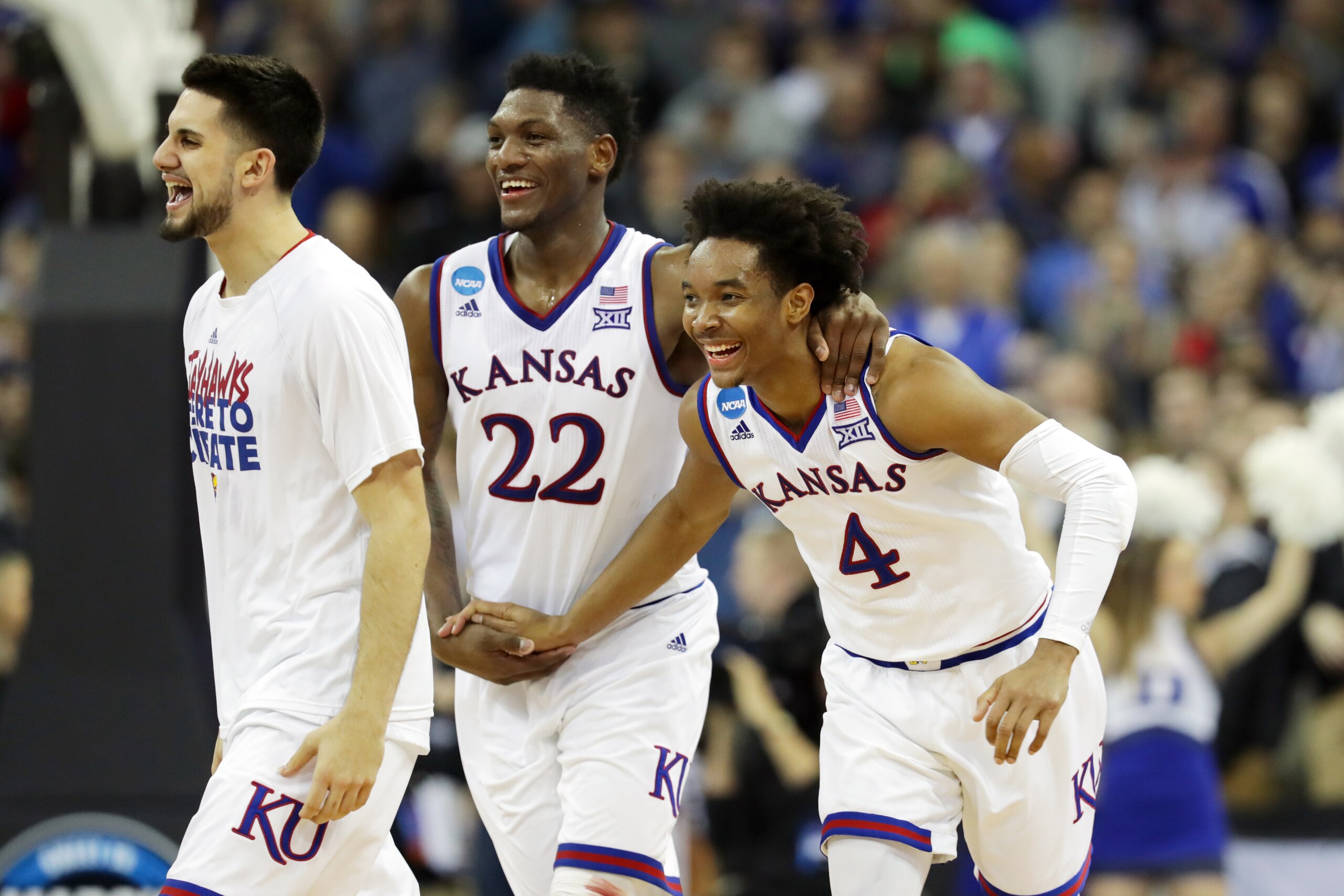 Devonte' Graham (4) and Silvio De Sousa (22)