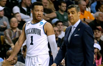Jalen Brunson and Jay Wright