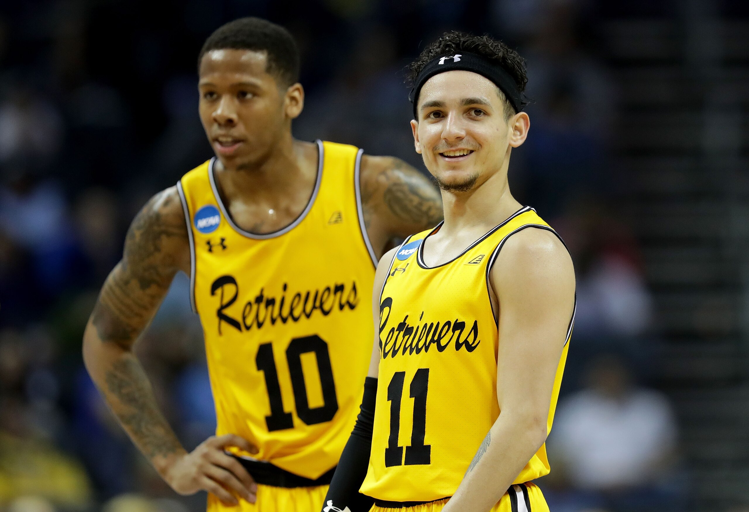 Jairus Lyles (10) and KJ Maura (11)