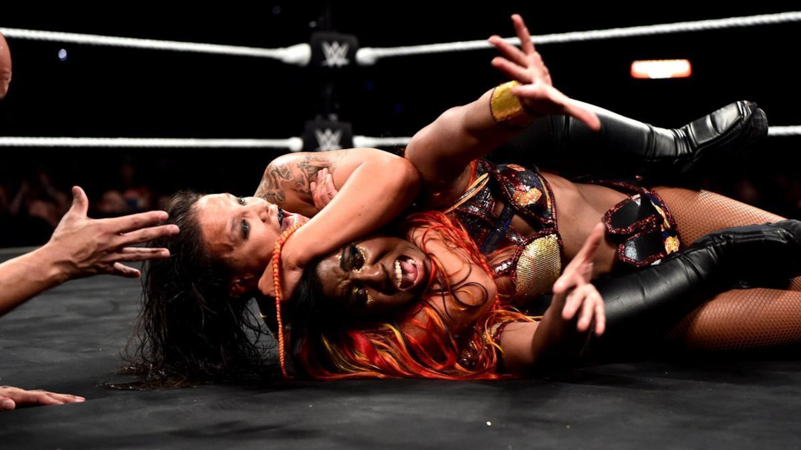 When in doubt, grab her hair if you need the leverage. When in doubt, grab her hair if you need the leverage.