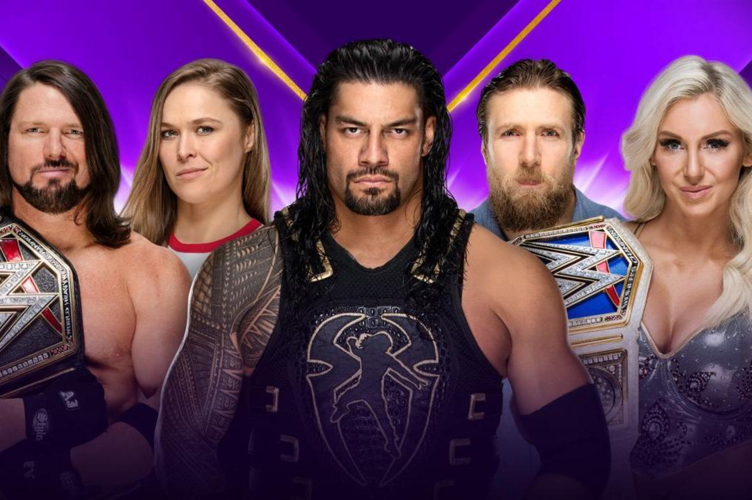 AJ Styles, Ronda Rousey, Roman Reigns, Daniel Bryan and Charlotte Flair will all appear at WrestleMania 34.