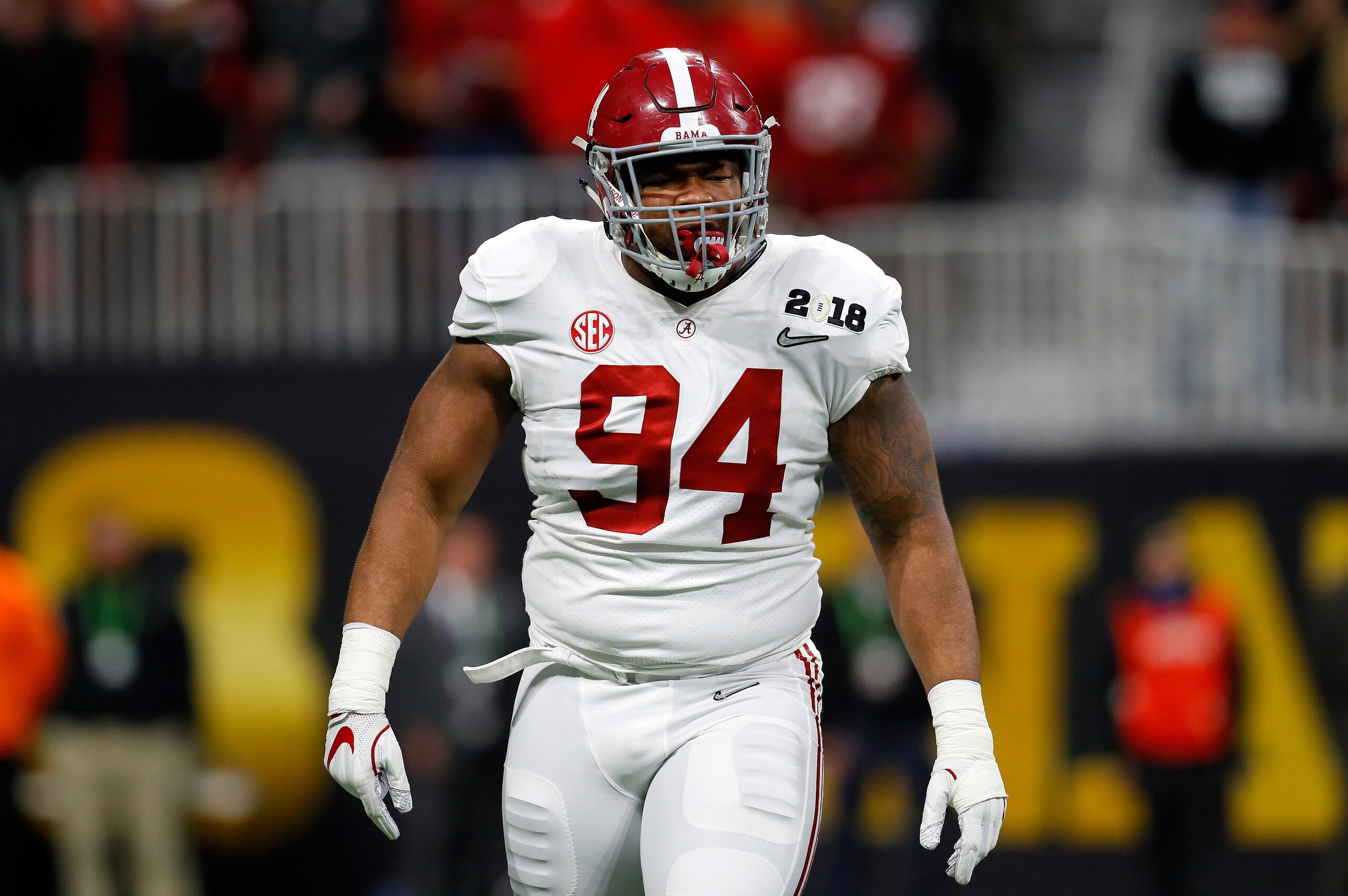 A defensive tackle such as Alabama's Da'Ron Payne would help the Falcons solidify their defensive front.