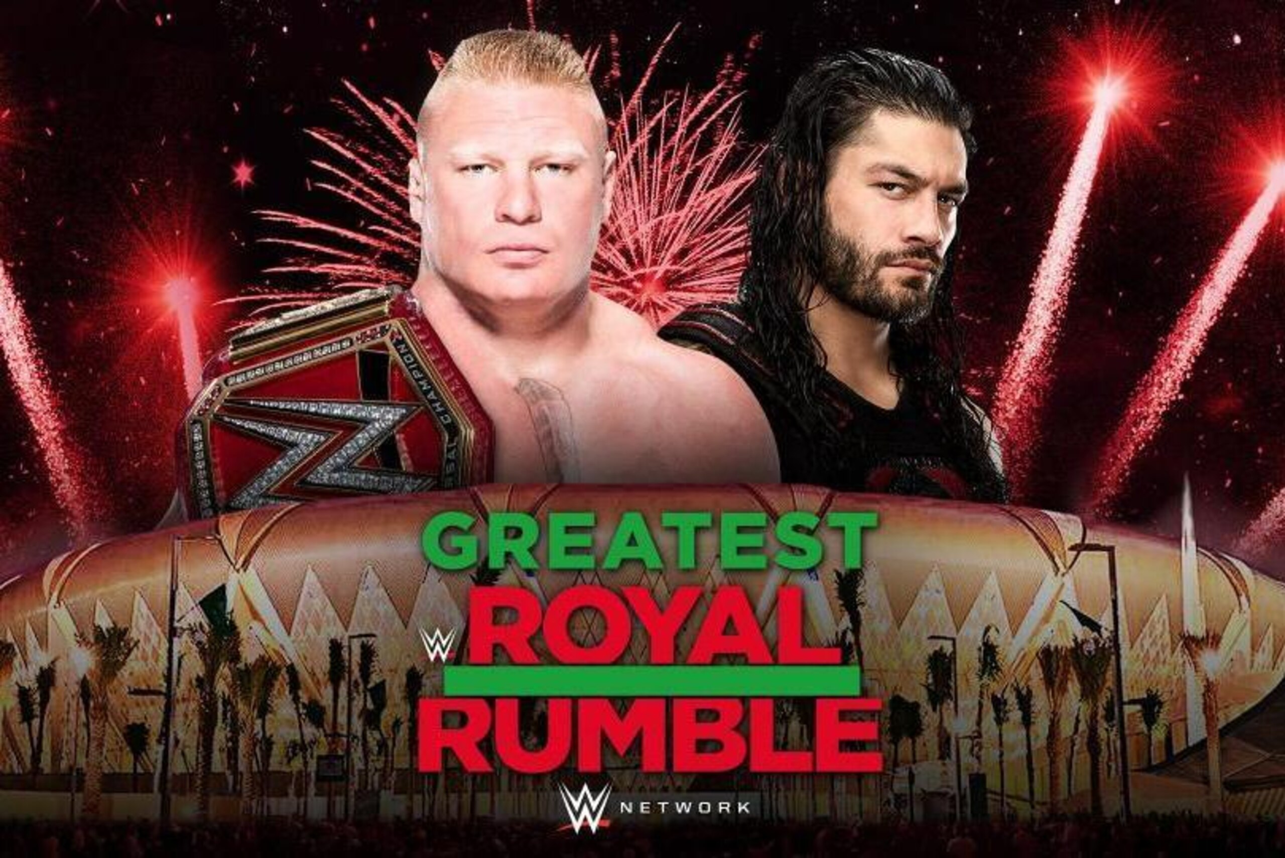 Brock Lesnar will defend the WWE title against Roman Reigns at the Greatest Royal Rumble.