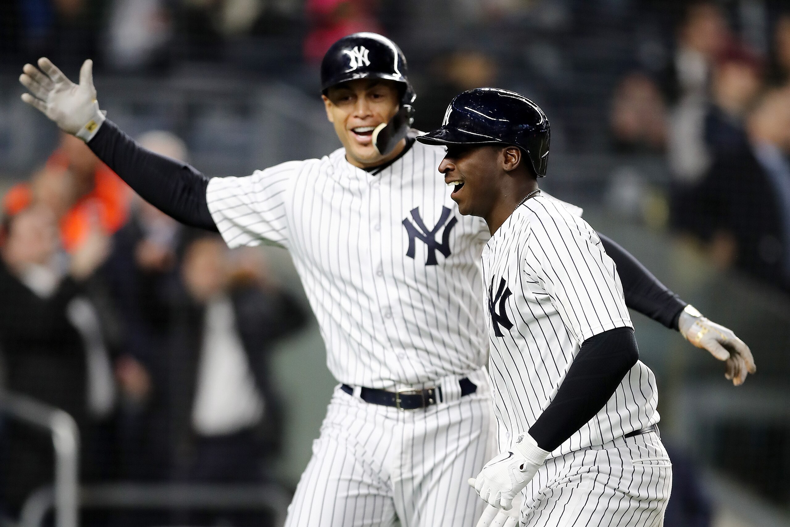 Giancarlo Stanton and Didi Gregorius