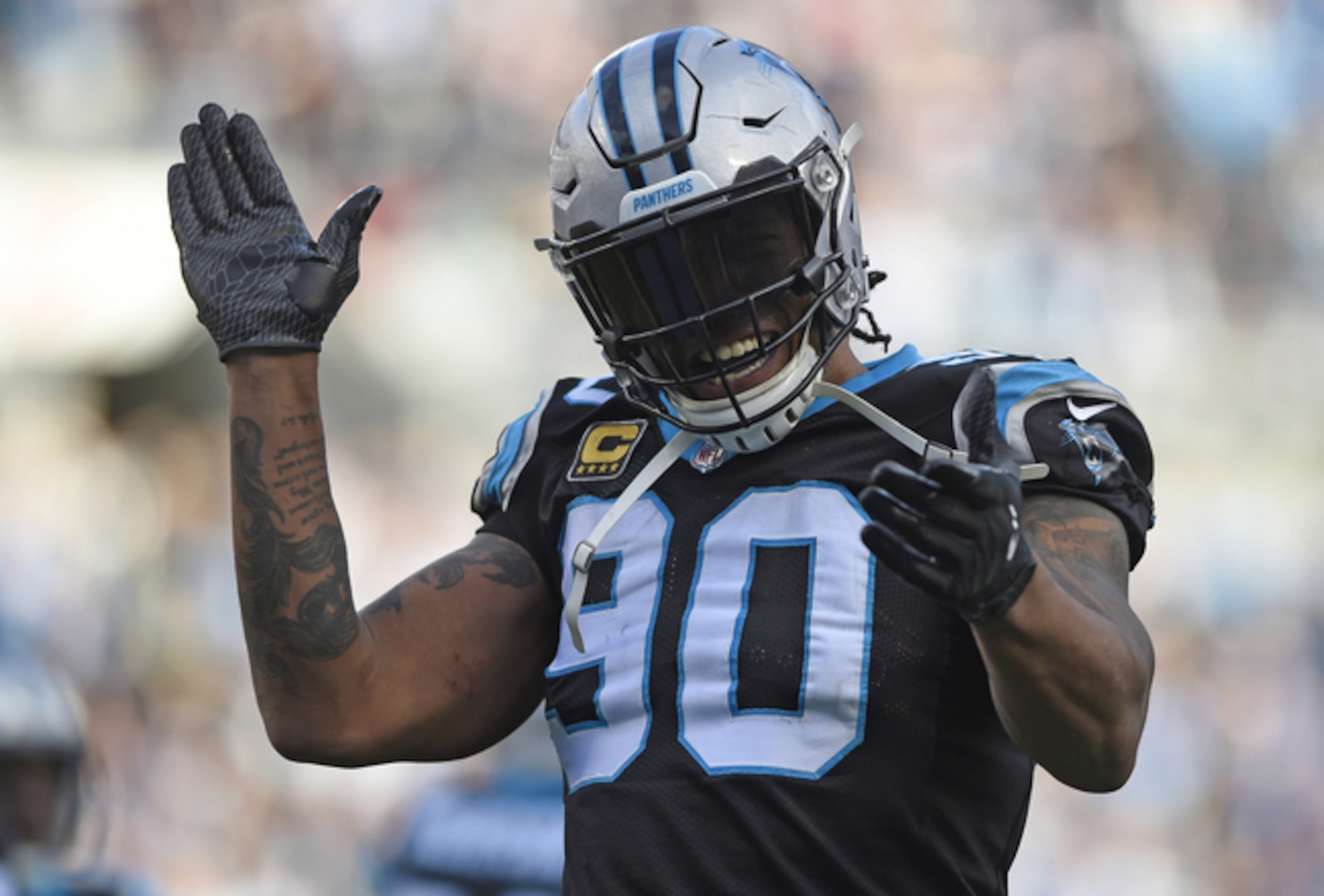Carolina Panthers defensive end Julius Peppers