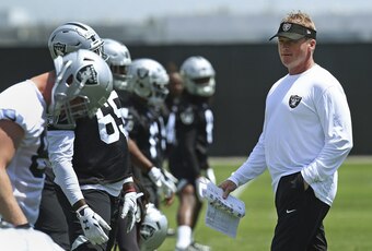 Oakland Raiders head coach Jon Gruden during his team's first minicamp