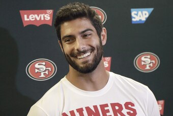San Francisco 49ers quarterback Jimmy Garoppolo