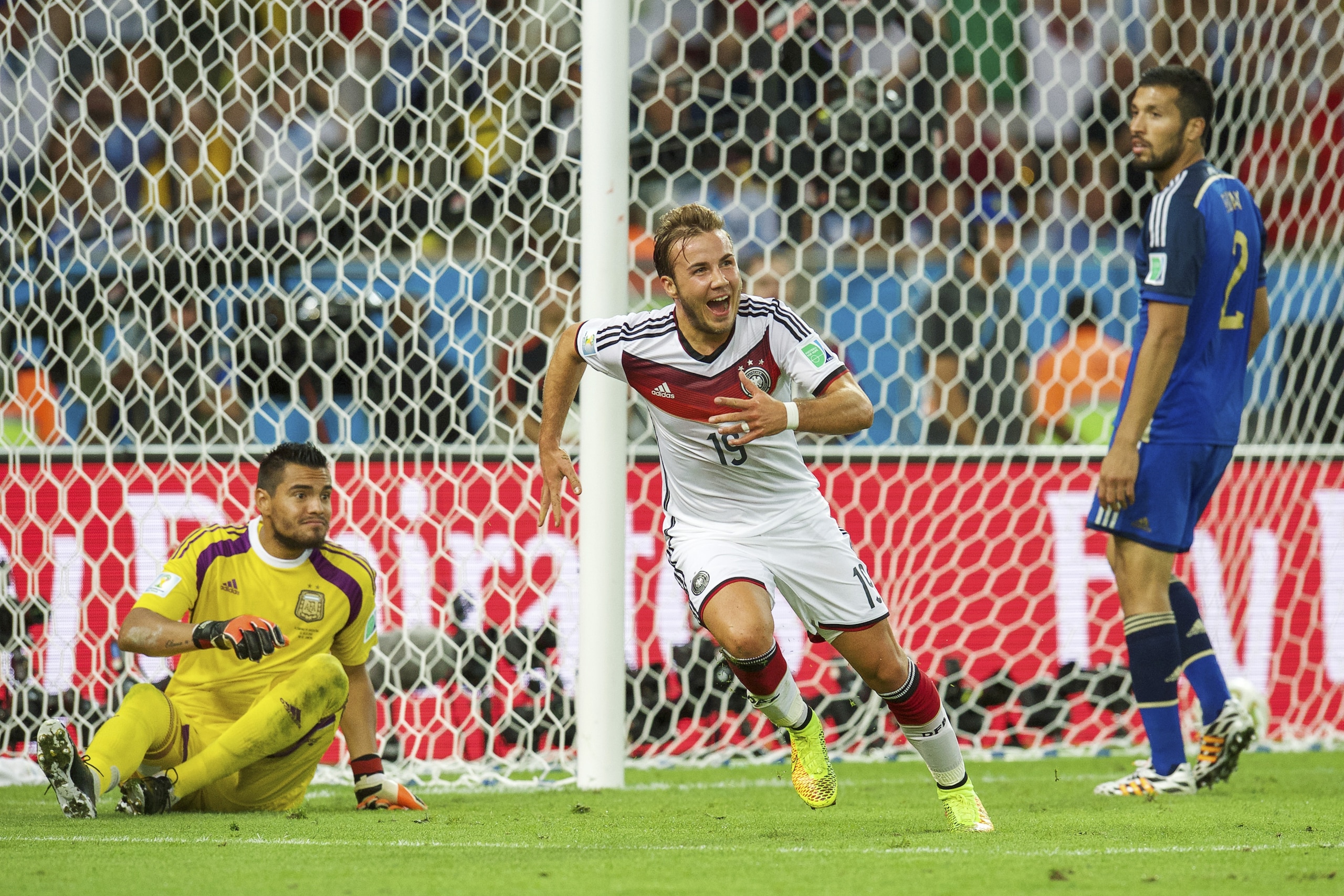 Mario Gotze gave Germany a thrilling 1-0 win in the 2014 World Cup final. Mario Gotze gave Germany a thrilling 1-0 win in the 2014 World Cup final.