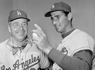 Walter Alston and Sandy Koufax
