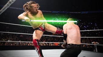 Daniel Bryan looks good with a lightsaber in his hand.