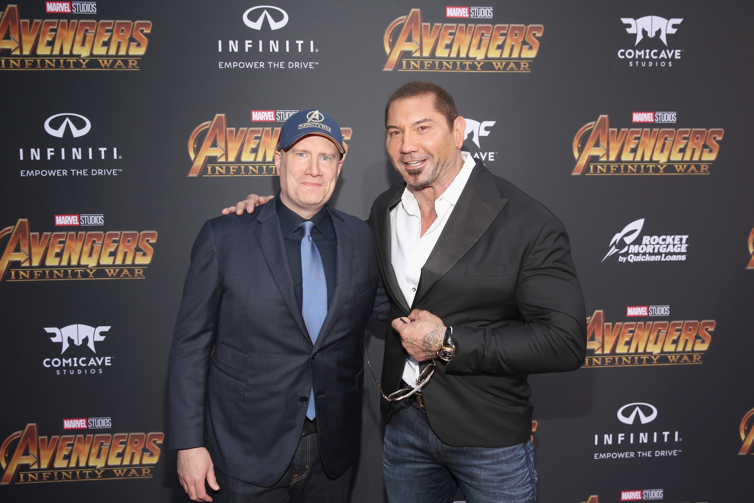 Dave Bautista at the premiere of "Avengers: Infinity War."