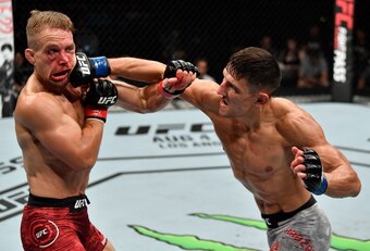 Damir Hadzovic (right) defeated Nick Hein in the featured prelim bout.