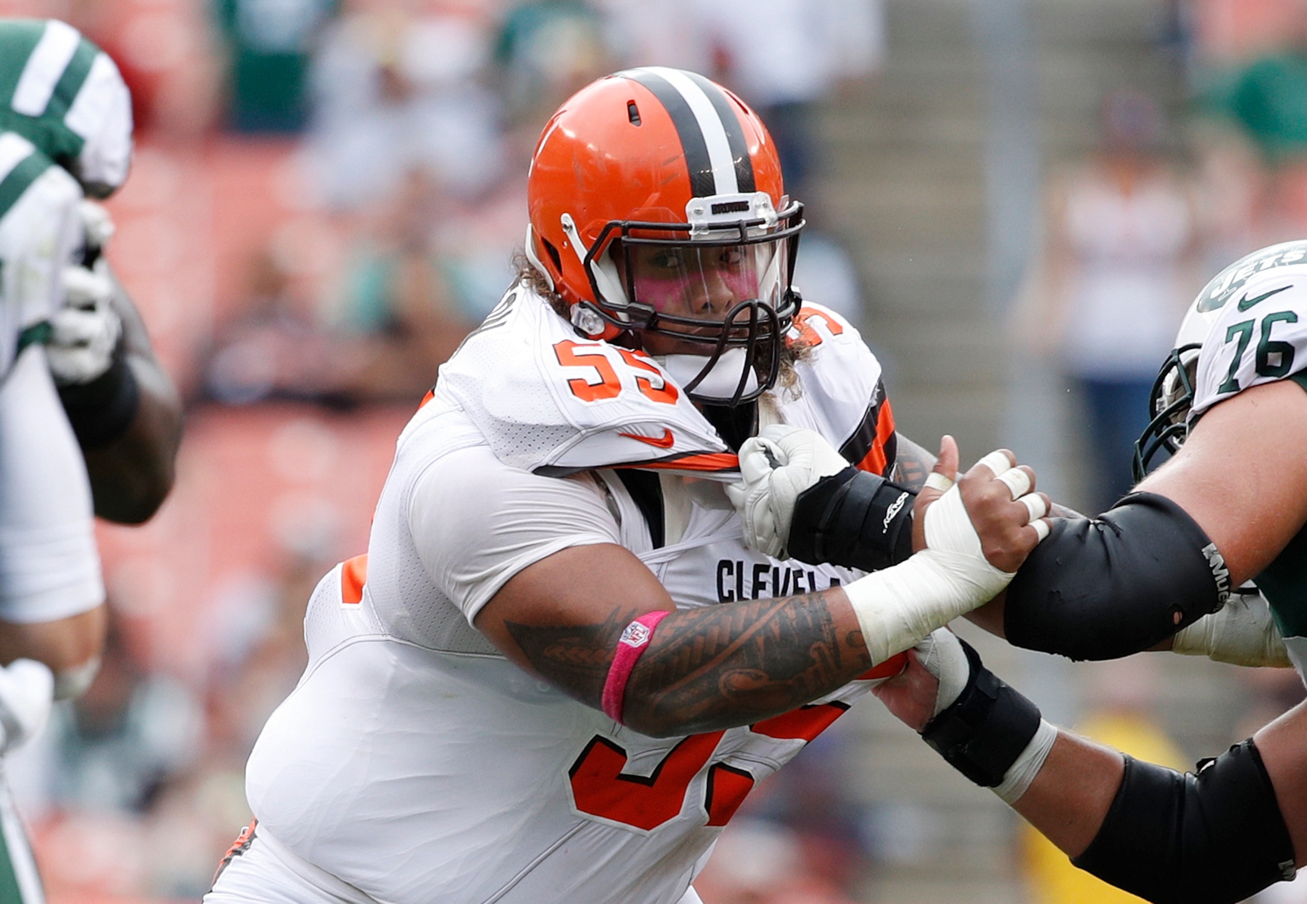 Danny Shelton came over from the Browns in March.