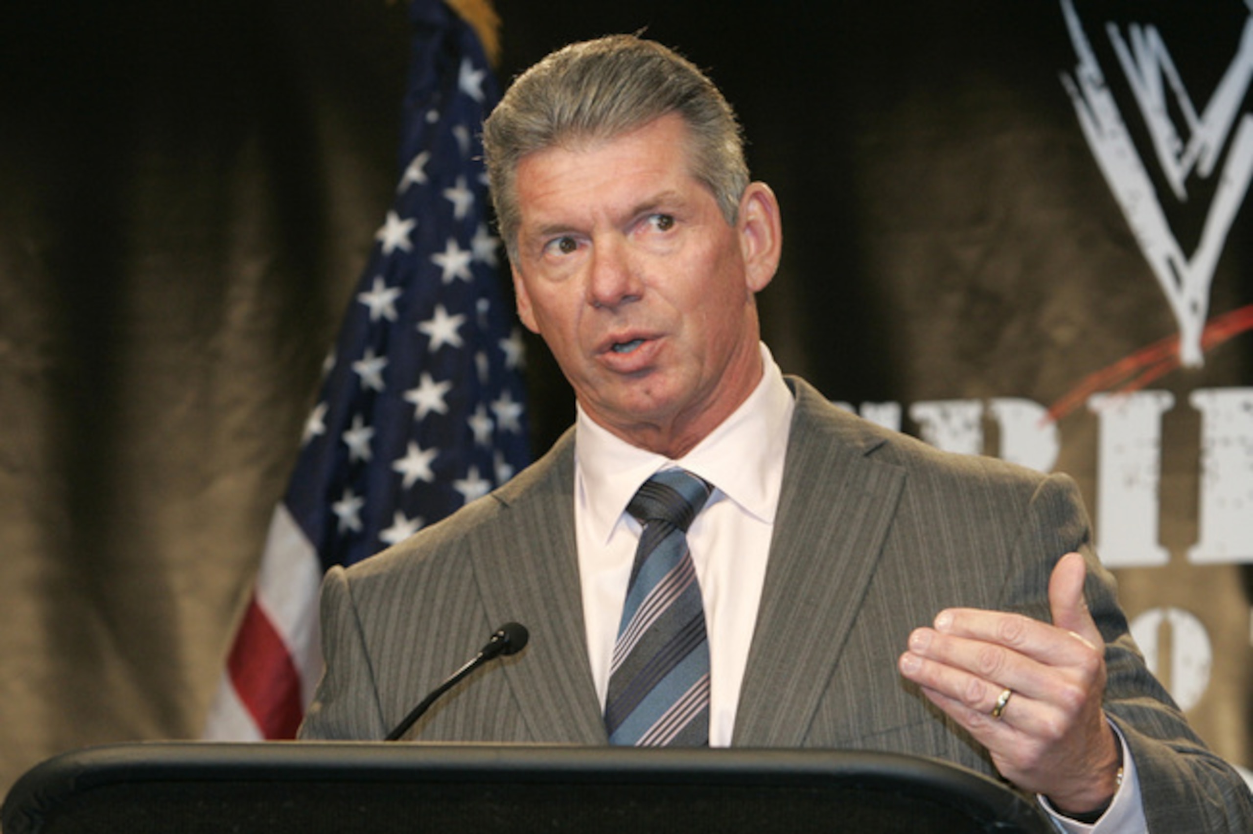 Vince McMahon at the Tribute to the Troops