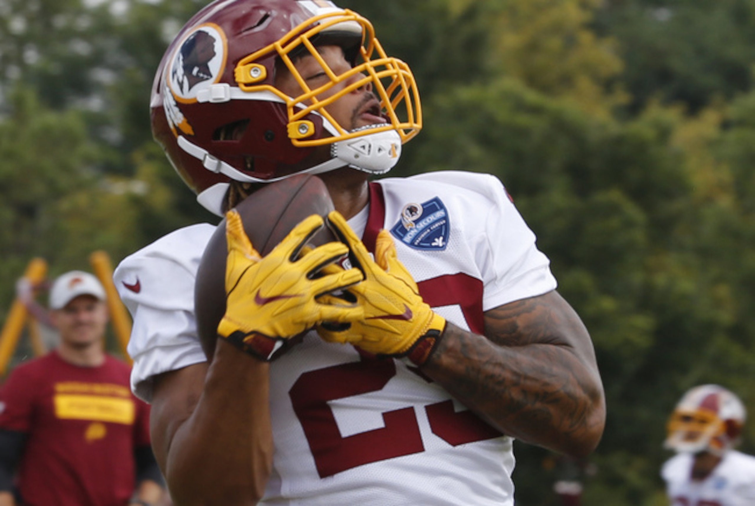 Redskins RB Derrius Guice is a potential fantasy sleeper.