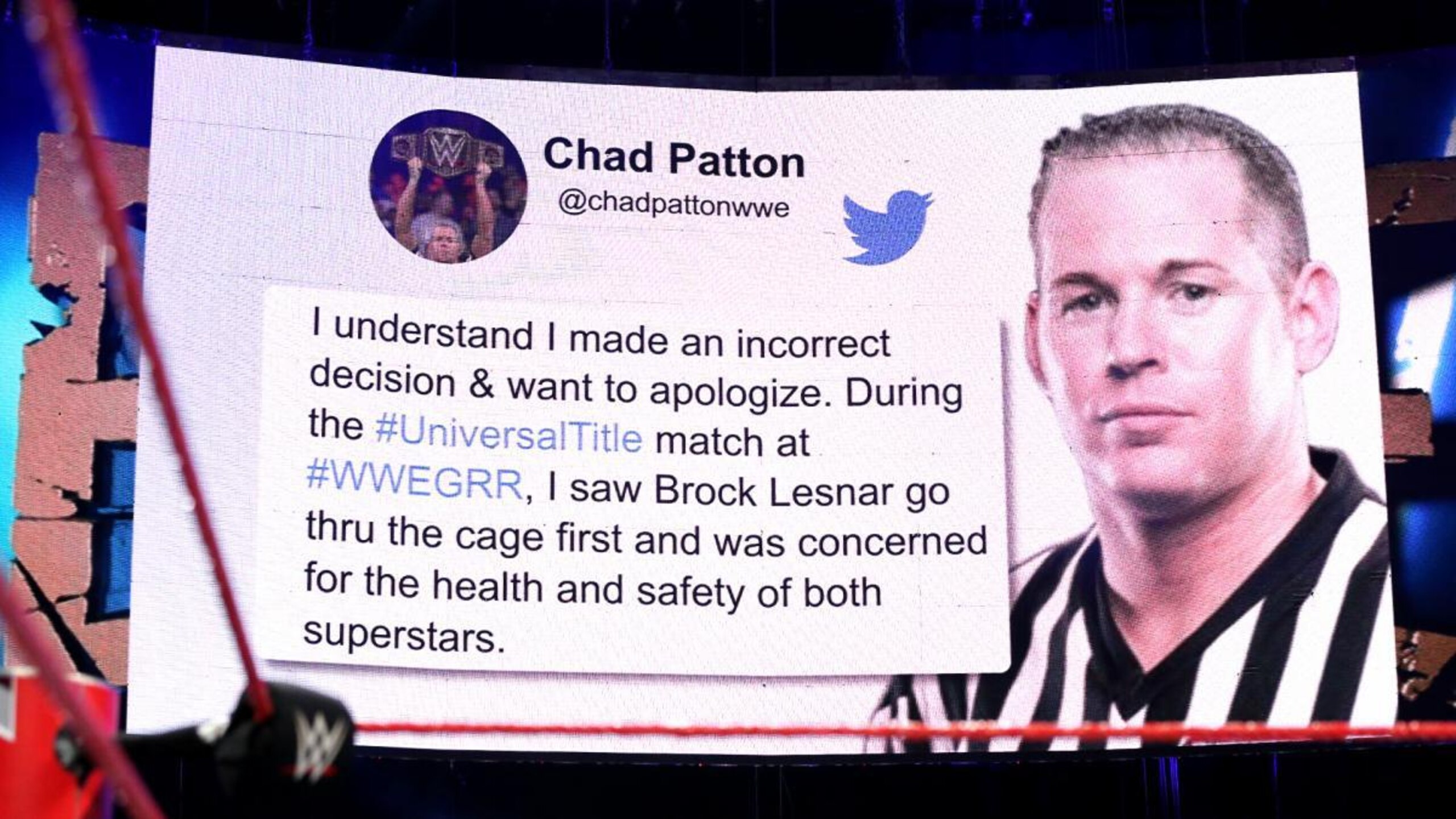 Could we see another post-match apology from a referee?
