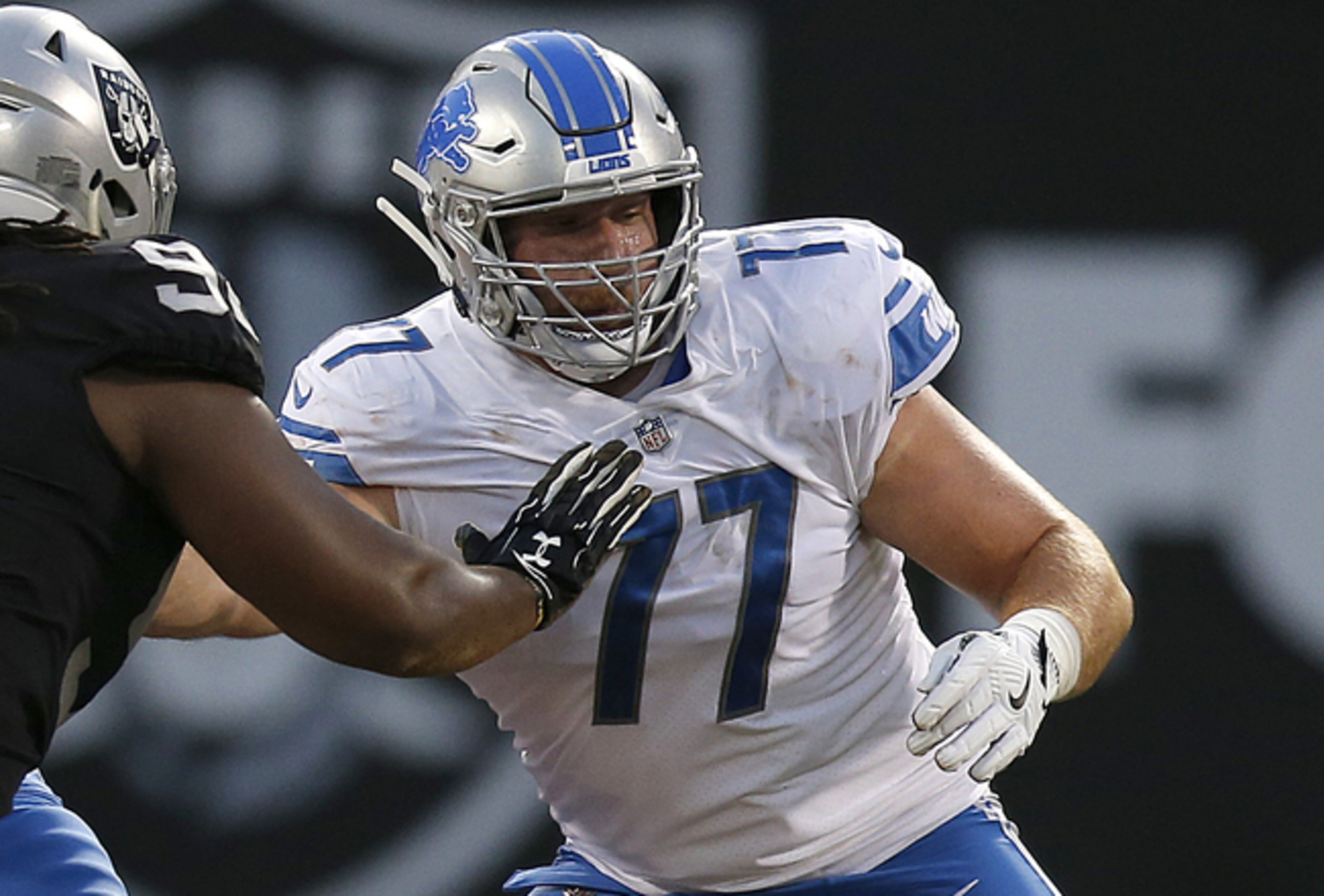 Detroit Lions offensive lineman Frank Ragnow Detroit Lions offensive lineman Frank Ragnow