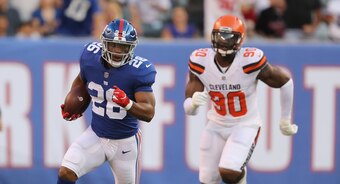 Saquon Barkley wasted no time in showing why he was the No. 2 overall pick.