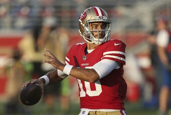 Jimmy Garoppolo still has some work to do.