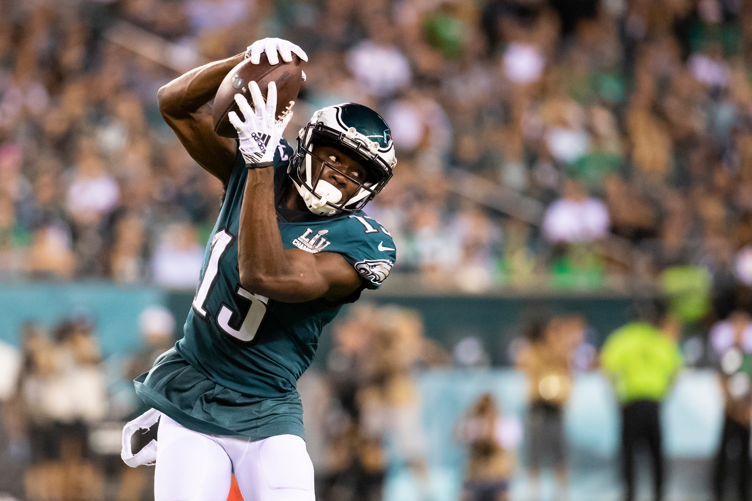 Nelson Agholor's busy season will only improve with Carson Wentz's return to action.