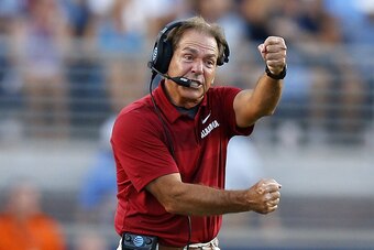 Alabama head coach Nick Saban Alabama head coach Nick Saban