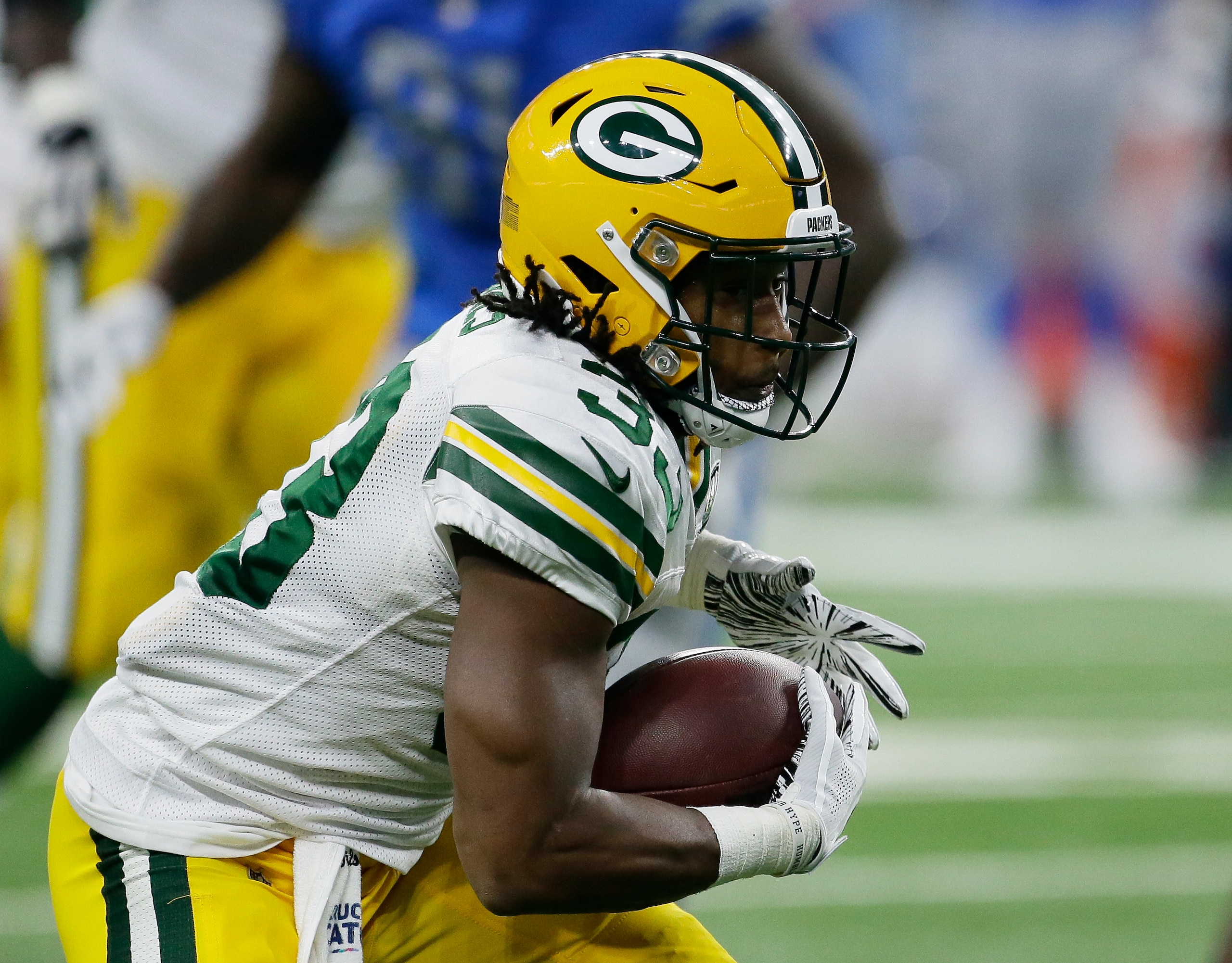 The Packers won't fully commit to Aaron Jones.