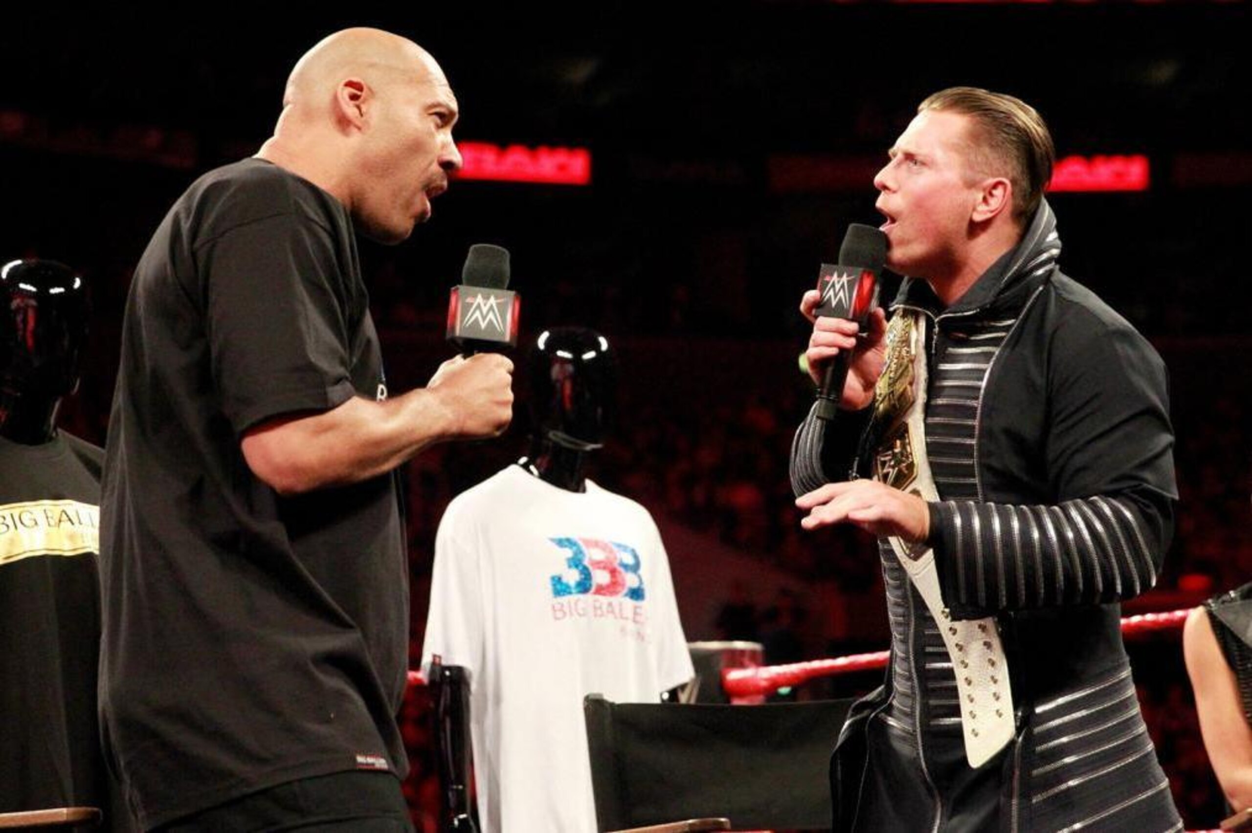 Lavar Ball and The Miz trade insults.