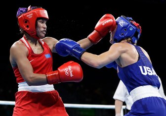 Jennifer Chieng (left) during the 2016 Olympic games.