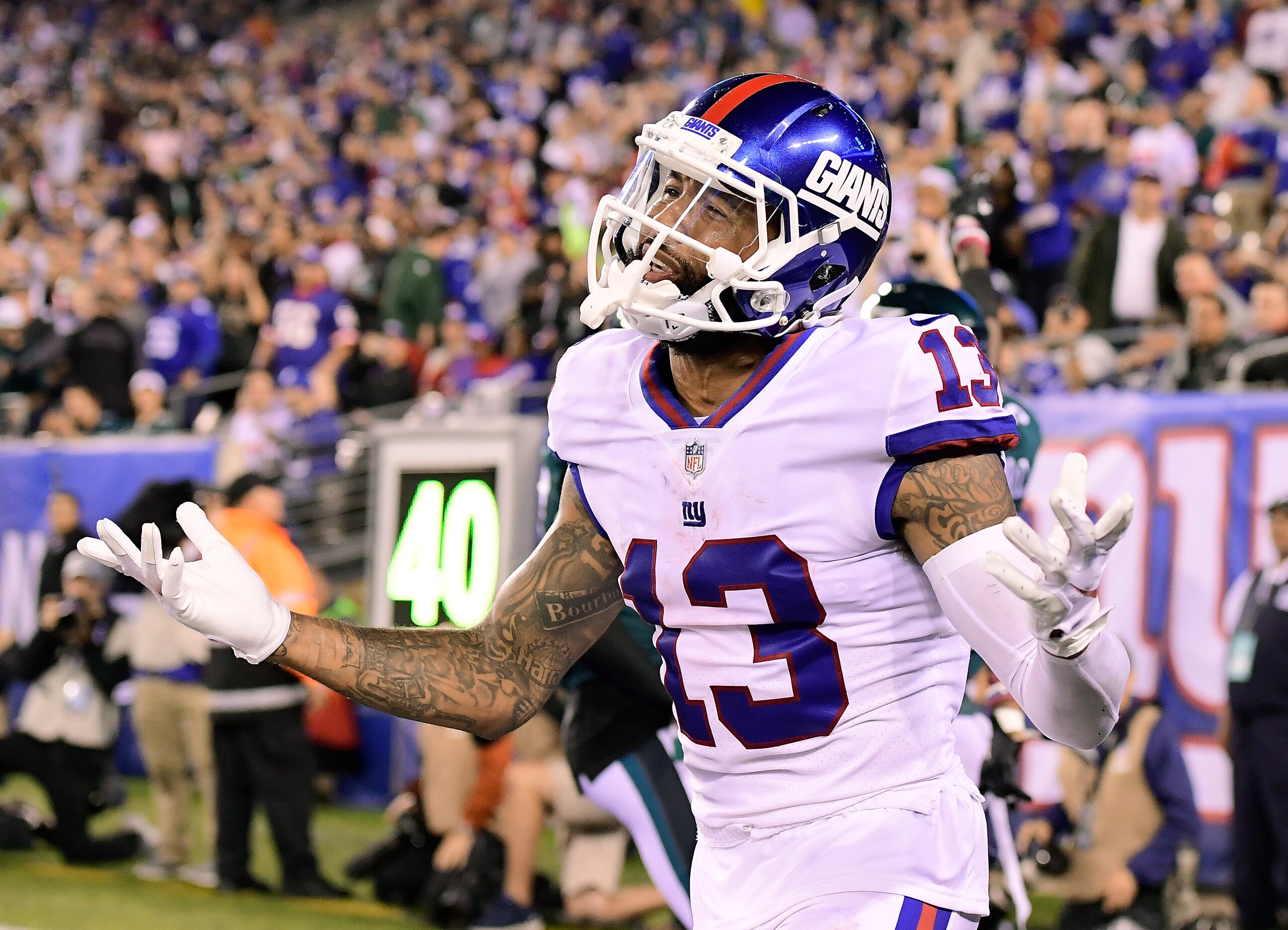Eli Manning hasn't made it easy to own Odell Beckham Jr.