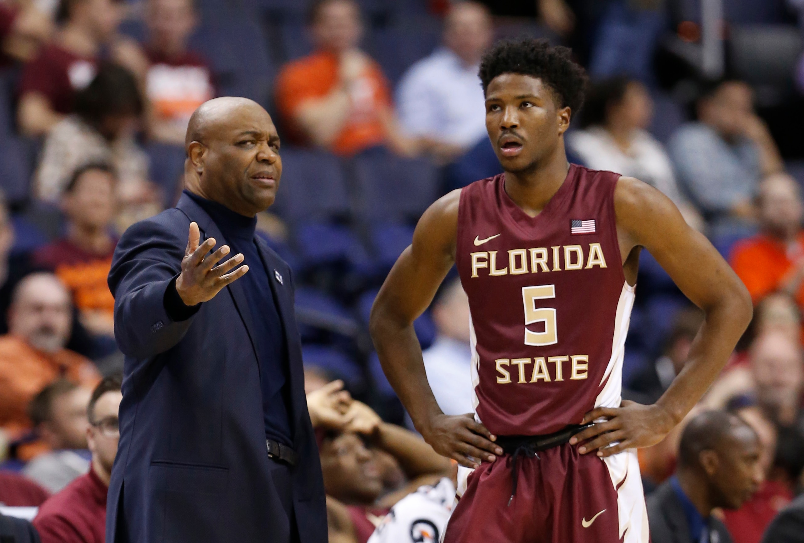 Leonard Hamilton and Malik Beasley
